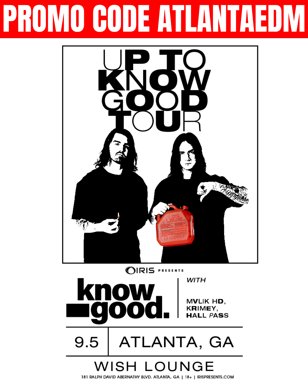 Know Good at Wish Lounge Friday, Sep 5, 2025 — Atlanta EDM