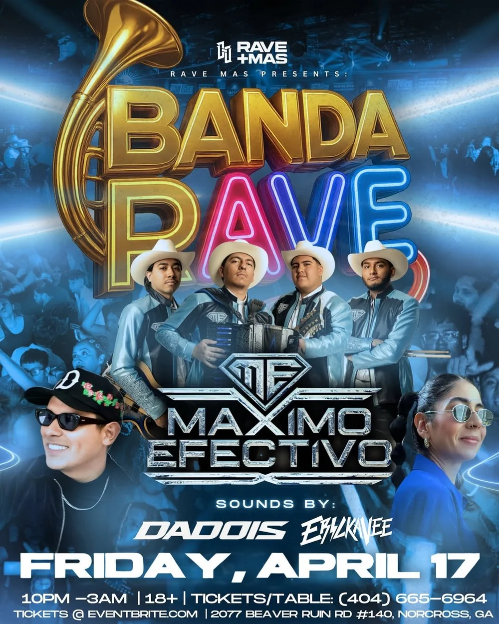 Banda Rave Banda Rave at Sahara Lounge Friday, Apr 17, 2026 — Atlanta EDM