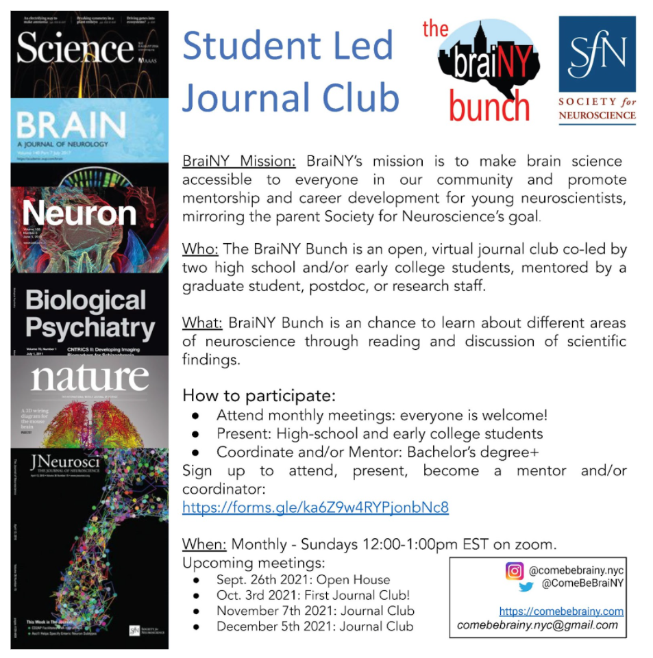 The BraiNY Bunch is Back! Join Us! 
