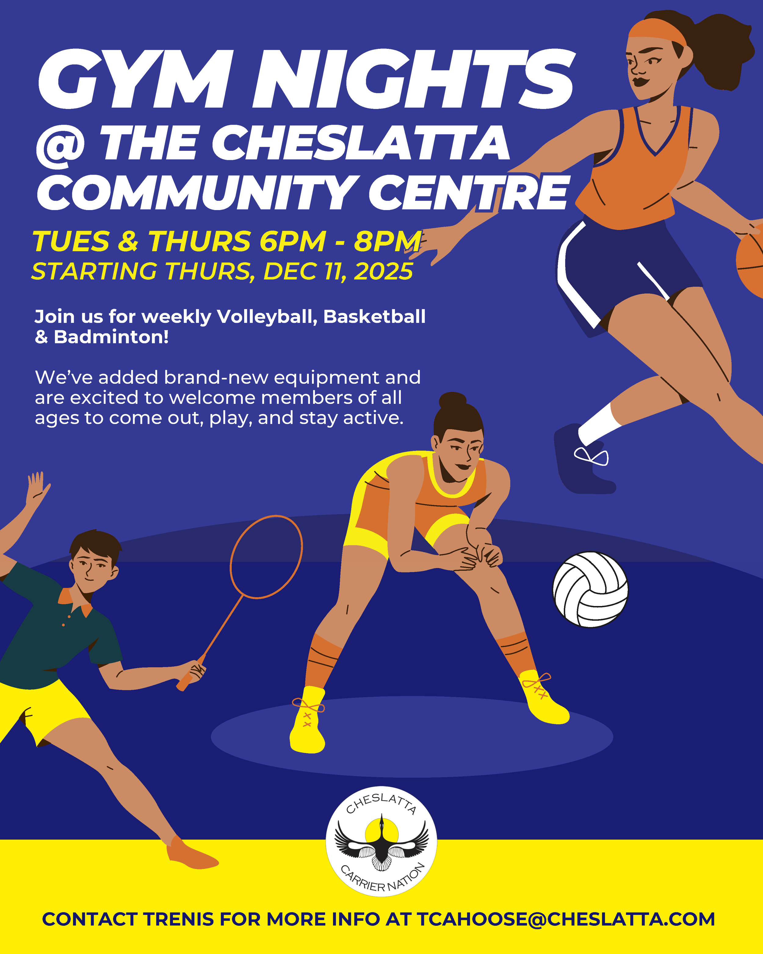 Gym Night at the Cheslatta Community Centre