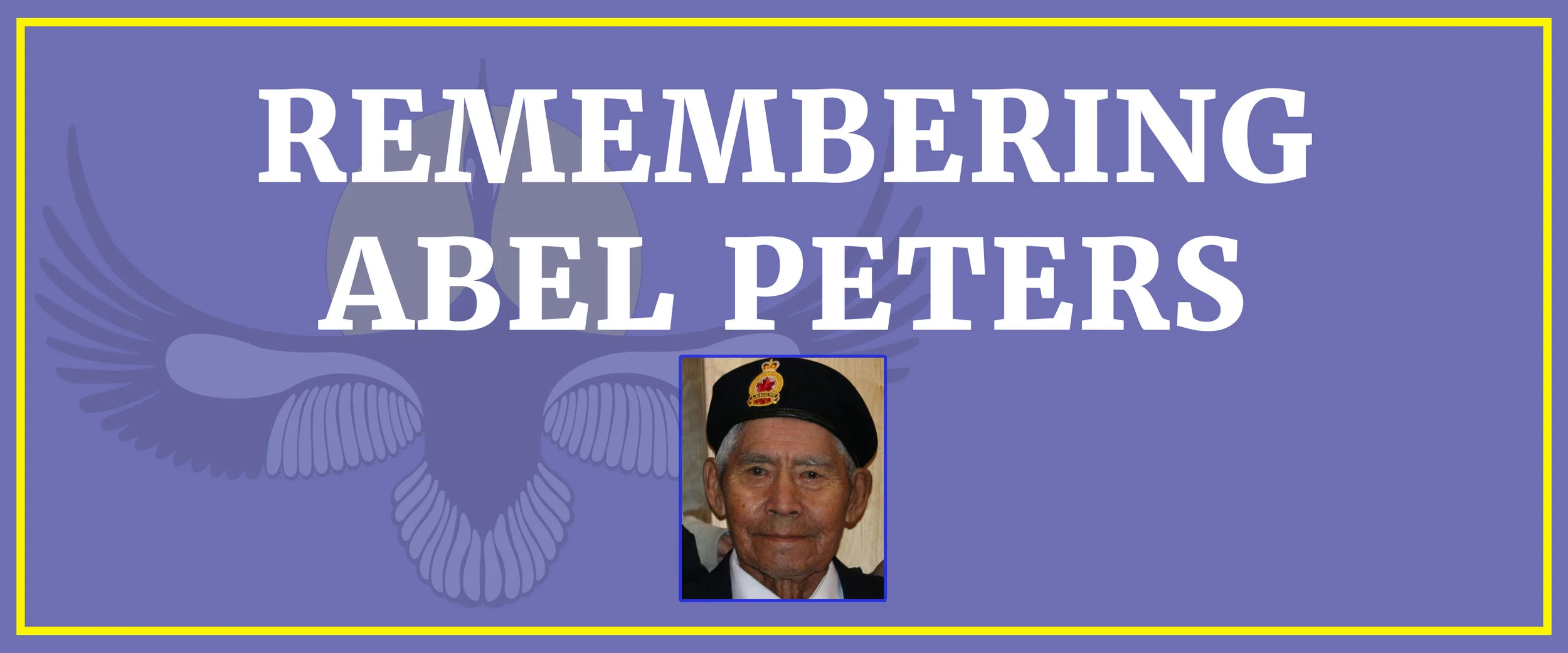 Remembering Abel Peters, Rifleman