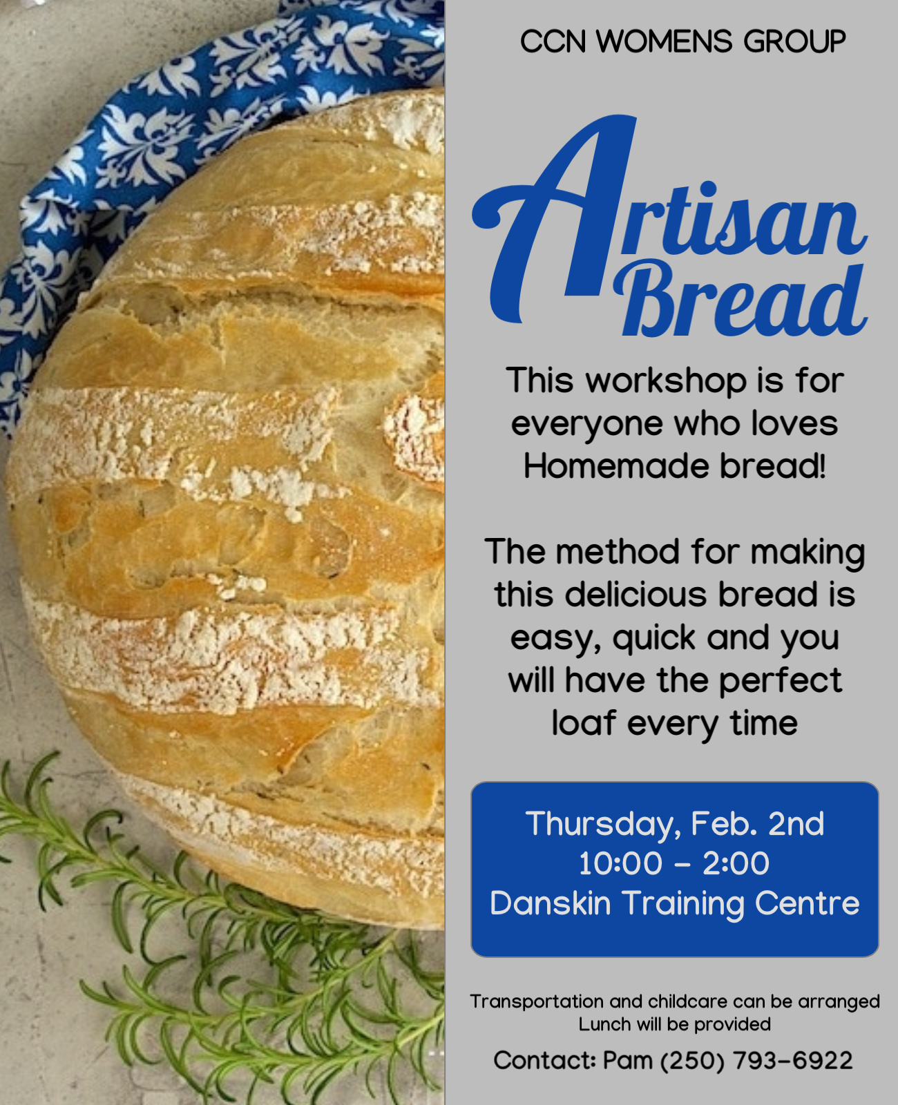 CCN Womens Group: Artisan Bread Workshop