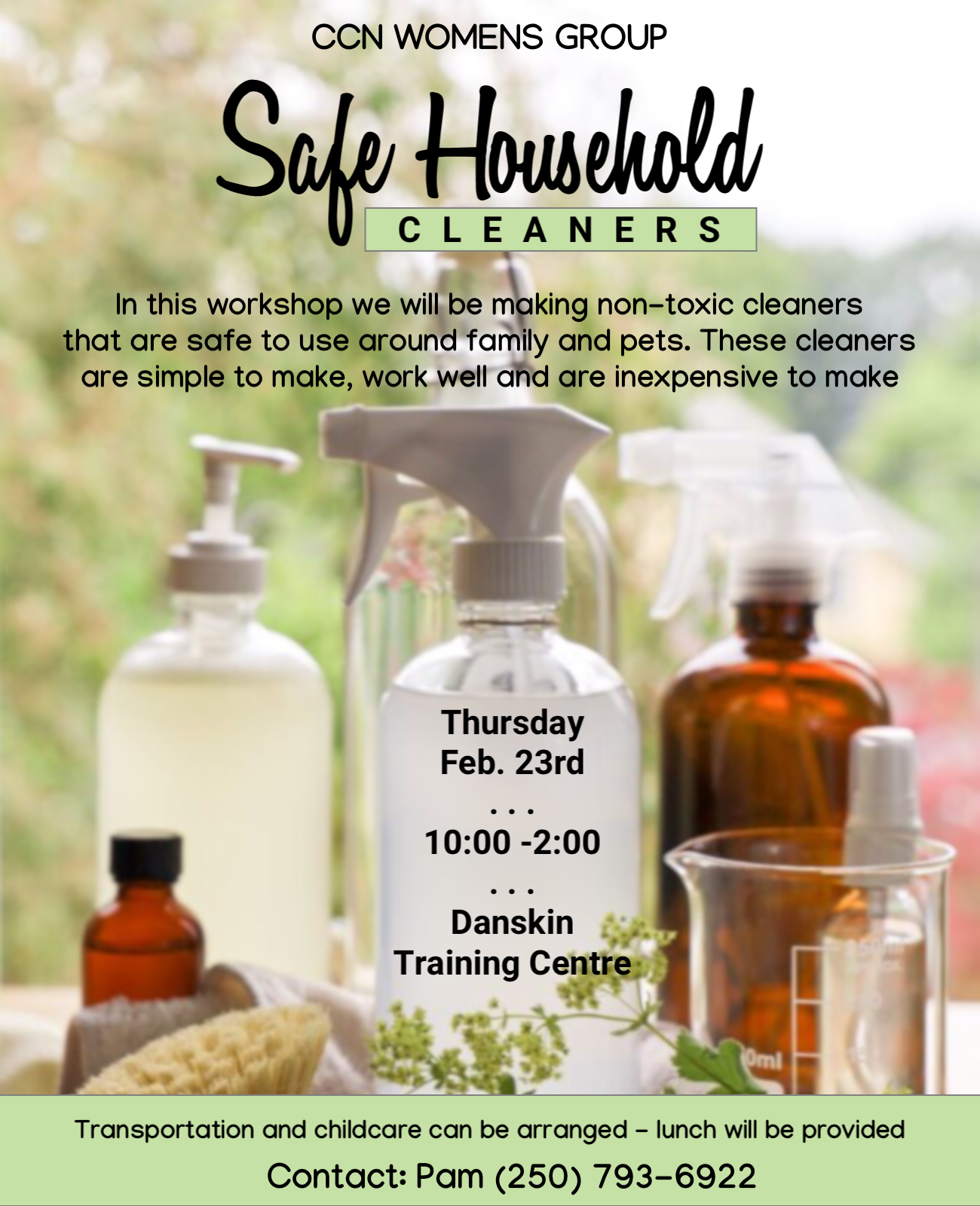 CCN Womens Group: Safe Household Cleaners
