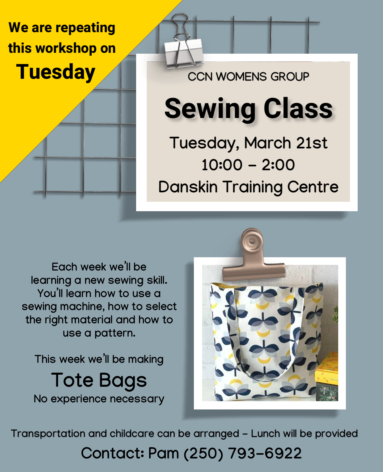 CCN Womens Group: Sewing Class 