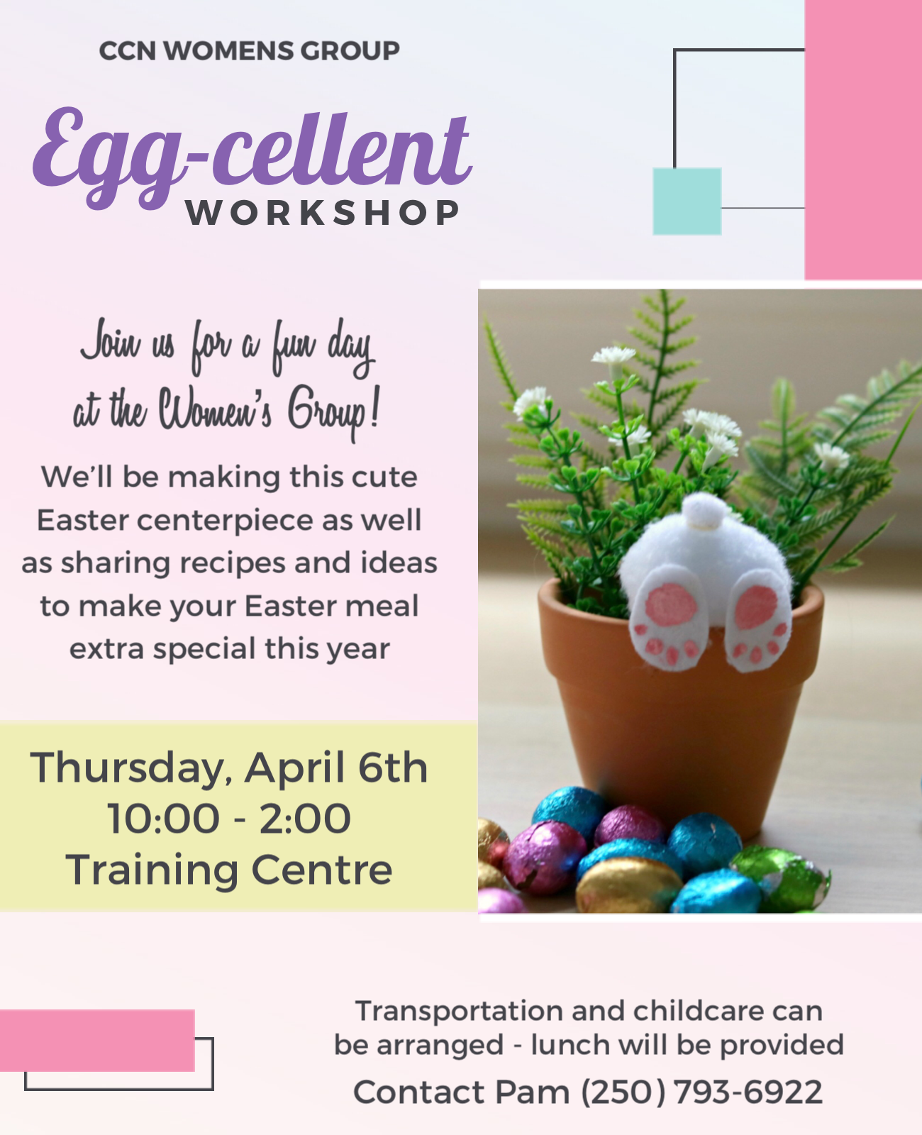 CCN Womens Group: Egg-cellent Workshop 