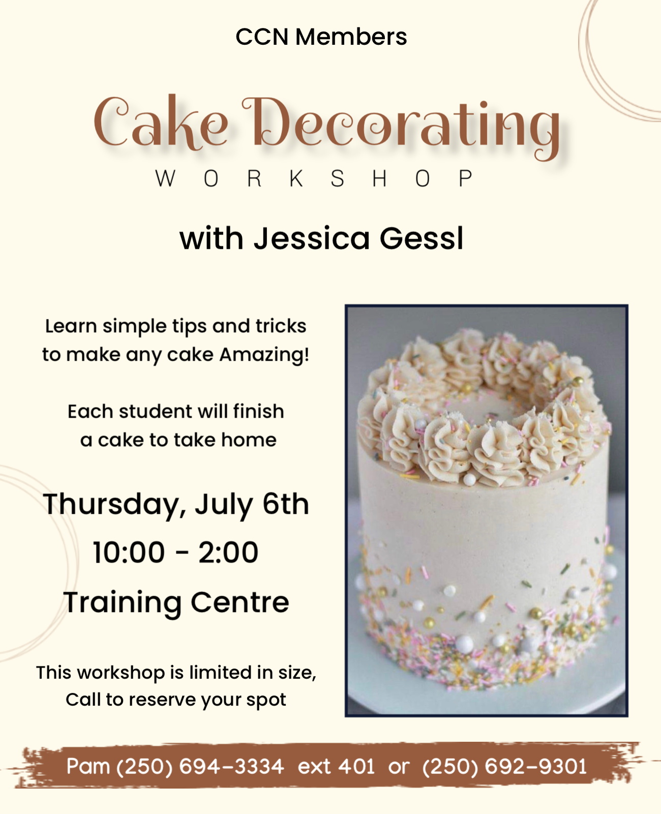 CCN Womens Group: Cake Decorating