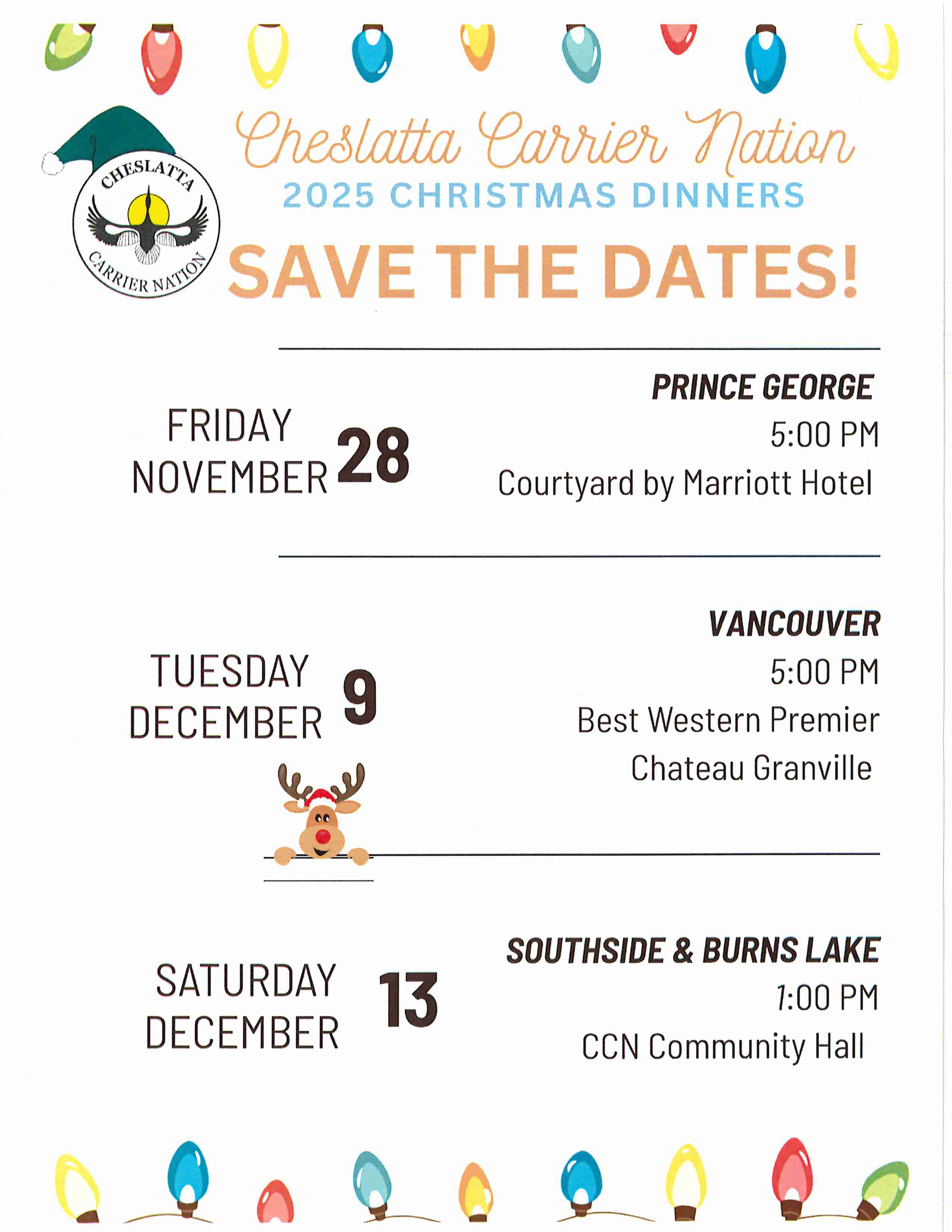 Southside/Burns Lake Cheslatta Christmas Dinner