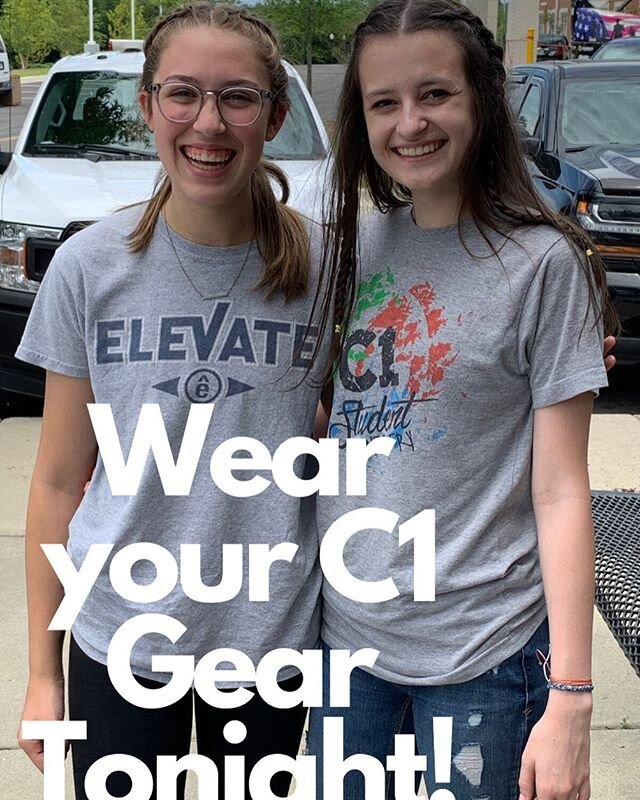Don&rsquo;t forget to wear your C1 gear to ZOOM small groups tonight!