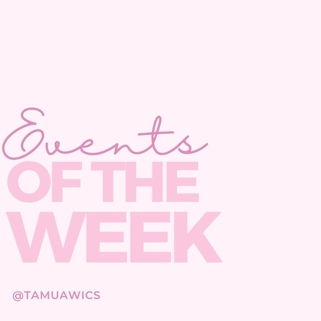 Nov 11 - Nov 15 Events:

🎀 Corporate Events Officer App OPEN NOW

Apply to be a AWiCS Corporate Events officer and gain experience in professional development! 

Application link in bio. 

🎀 Study Social

Come study with AWiCS this Wednesday Nov. 1