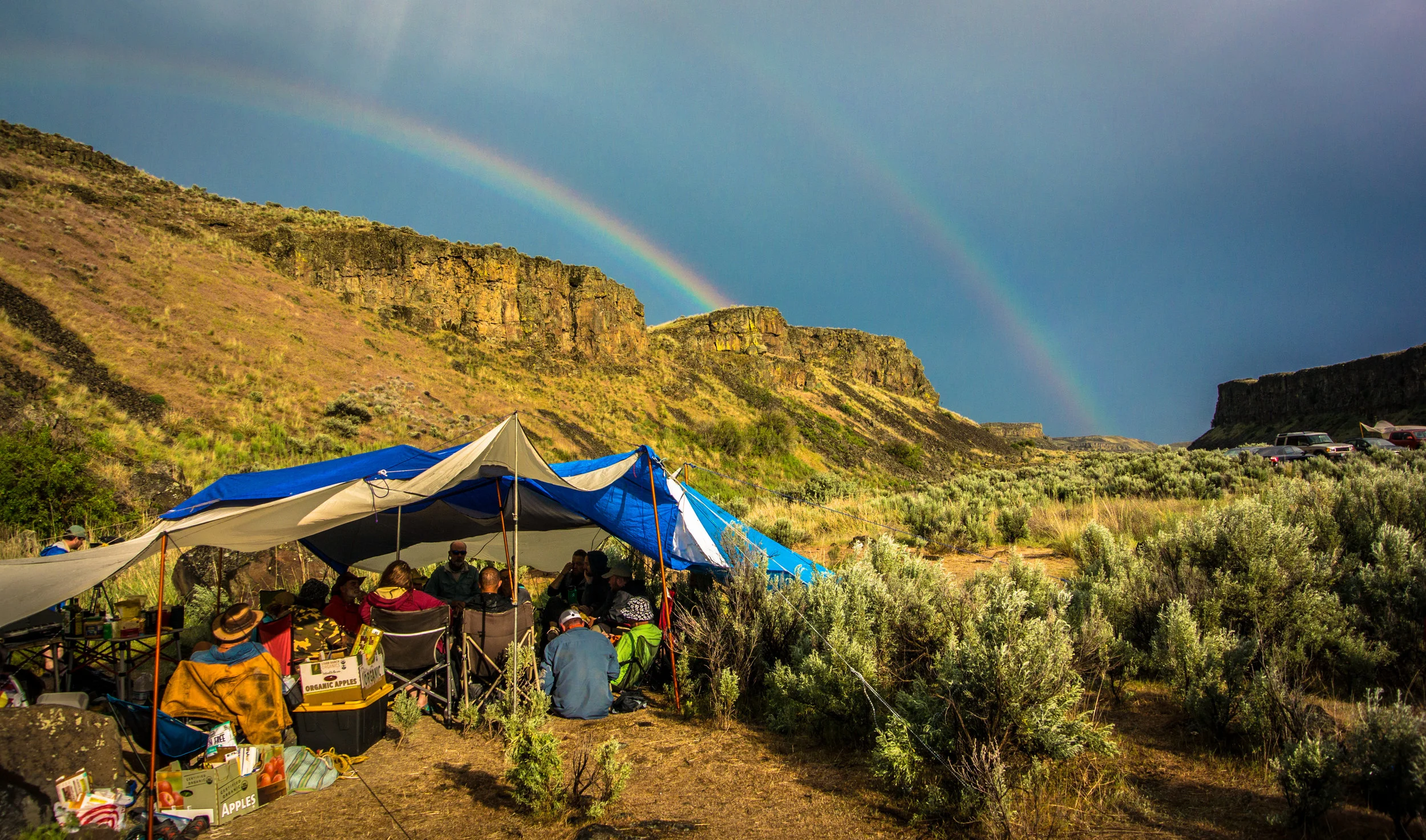 2018 - Double rainbows in the desert