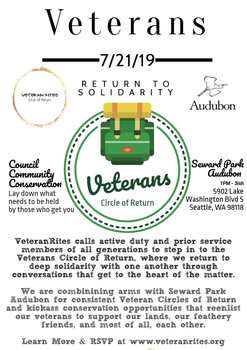 Veterans Circle of Return with Seward Park Audubon 