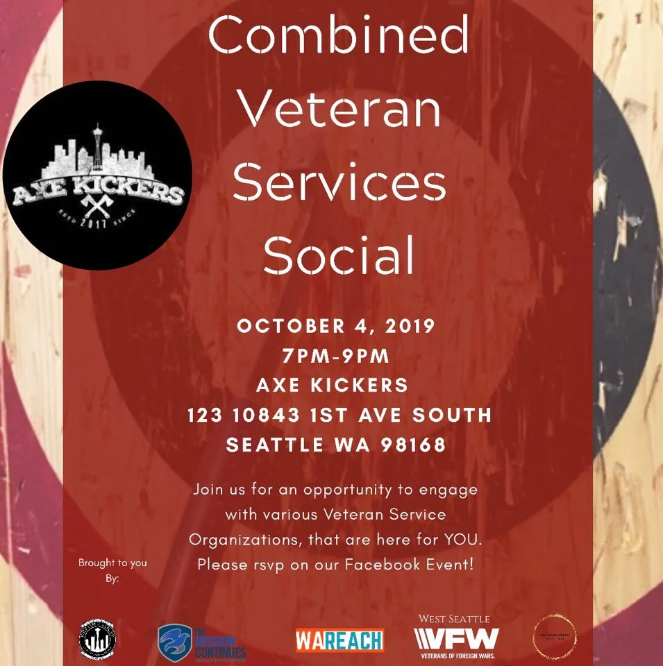 Veterans Social at Axe Kickers (Burien, WA)