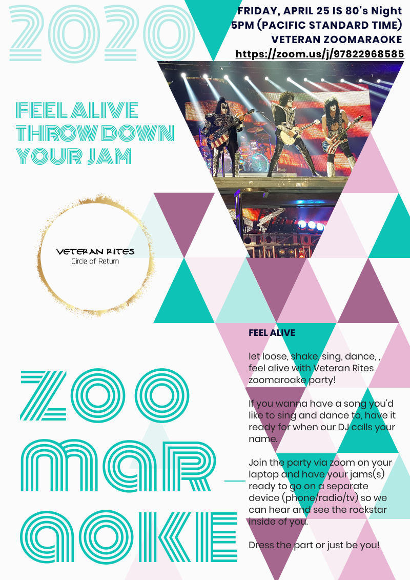 VETERAN ZOOMARAOKE 80'S NIGHT