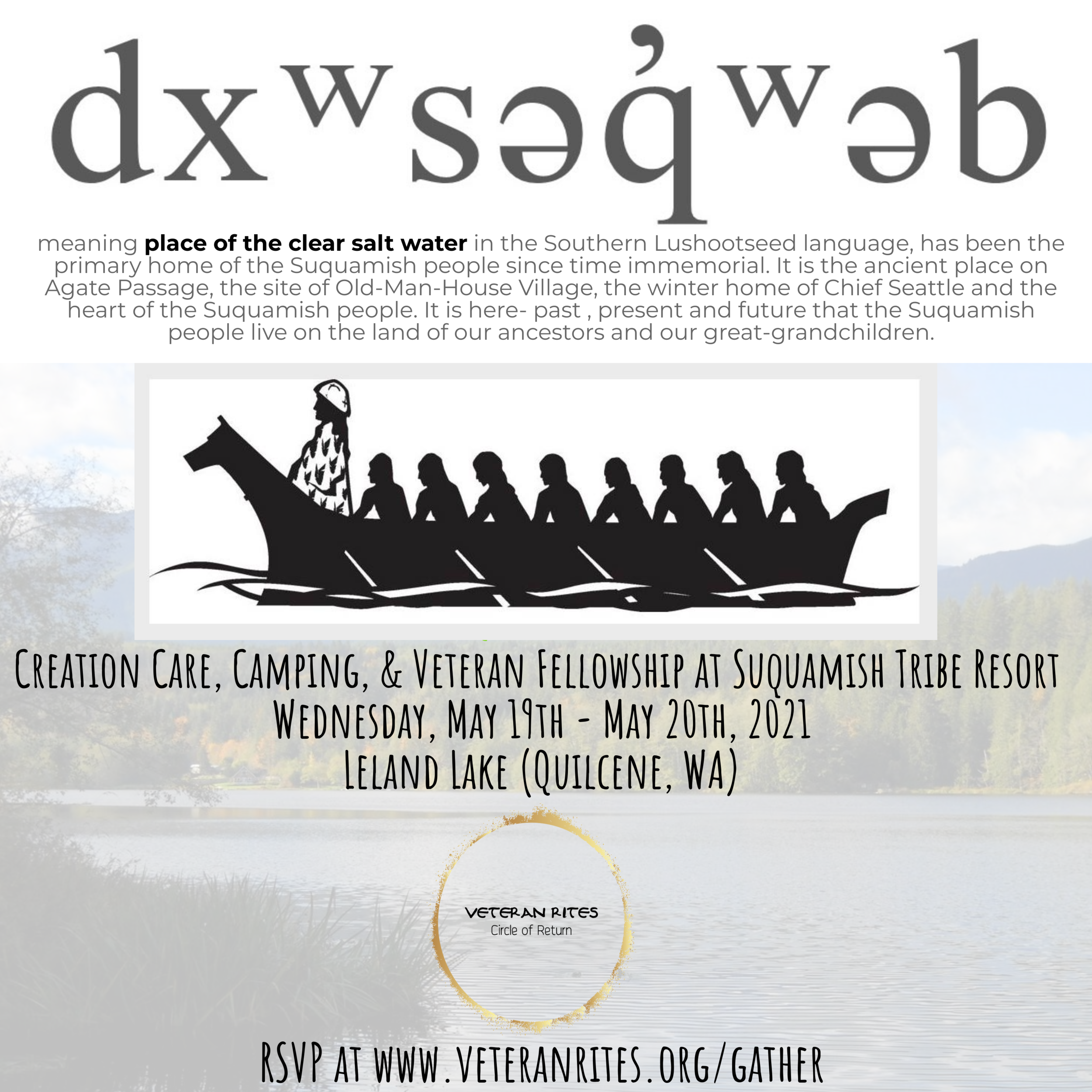 Creation Care, Camping, Camaraderie at Suquamish Tribe Resort (Quilcene, WA)