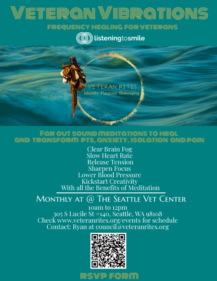 Vibrations Frequency Meditation at the Seattle Vet Center    