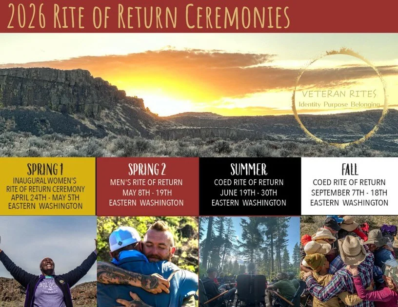 THE 2026 RITE OF RETURN CEREMONY RSVP IS OPEN

SPRING RITE OF RETURN 

April 24 - May 5 (Women Only)

SPRING RITE OF RETURN

  May 8 - 19 (Men Only)

SUMMER RITE OF RETURN

  June 19 - 30 (Co-ed)

FALL RITE OF RETURN

  September 8 - 17 (Co-ed) 

Wel