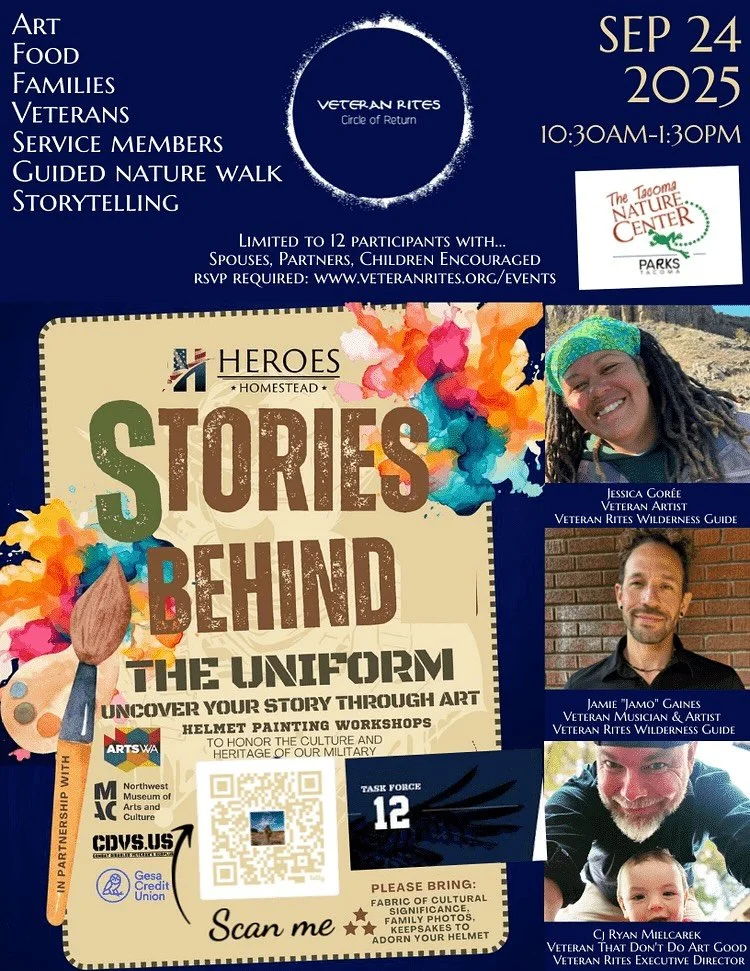 &ldquo;Storytelling is our obligation to the next generation&rdquo;

- Laura Halloway

Who is the whole person and the story behind the uniform?

Veteran Rites, in partnership with @heroeshomestead invites our community to a special Circle of Return 