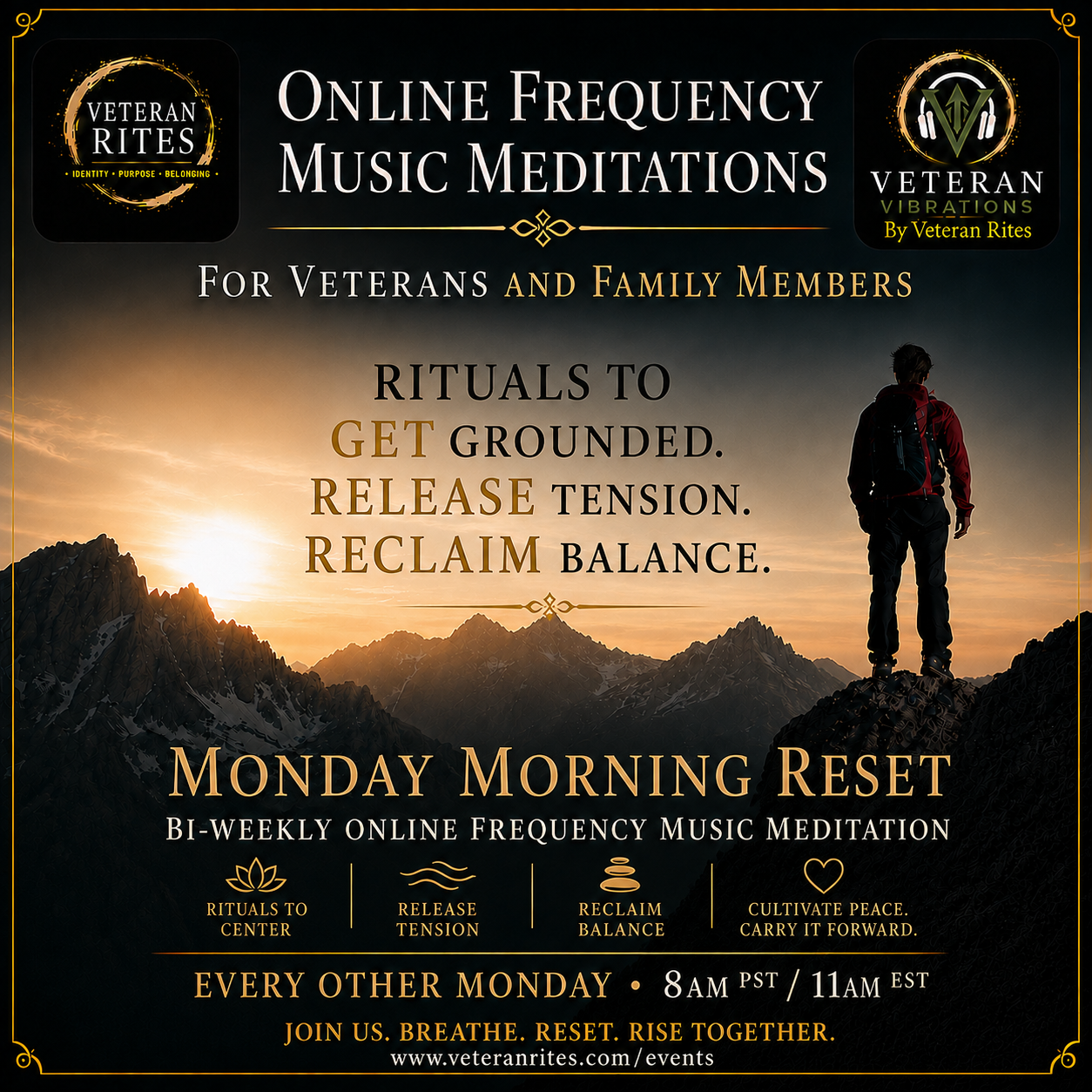Veteran Vibrations Online: Frequency Music Meditations