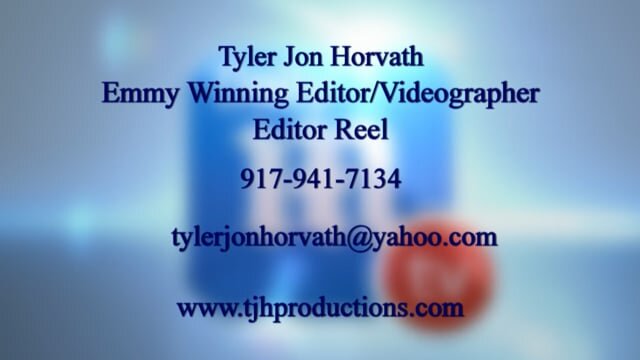 Tyler Jon Horvath Editing Reel 2022
Emmy Award Winning Editor/Videographer