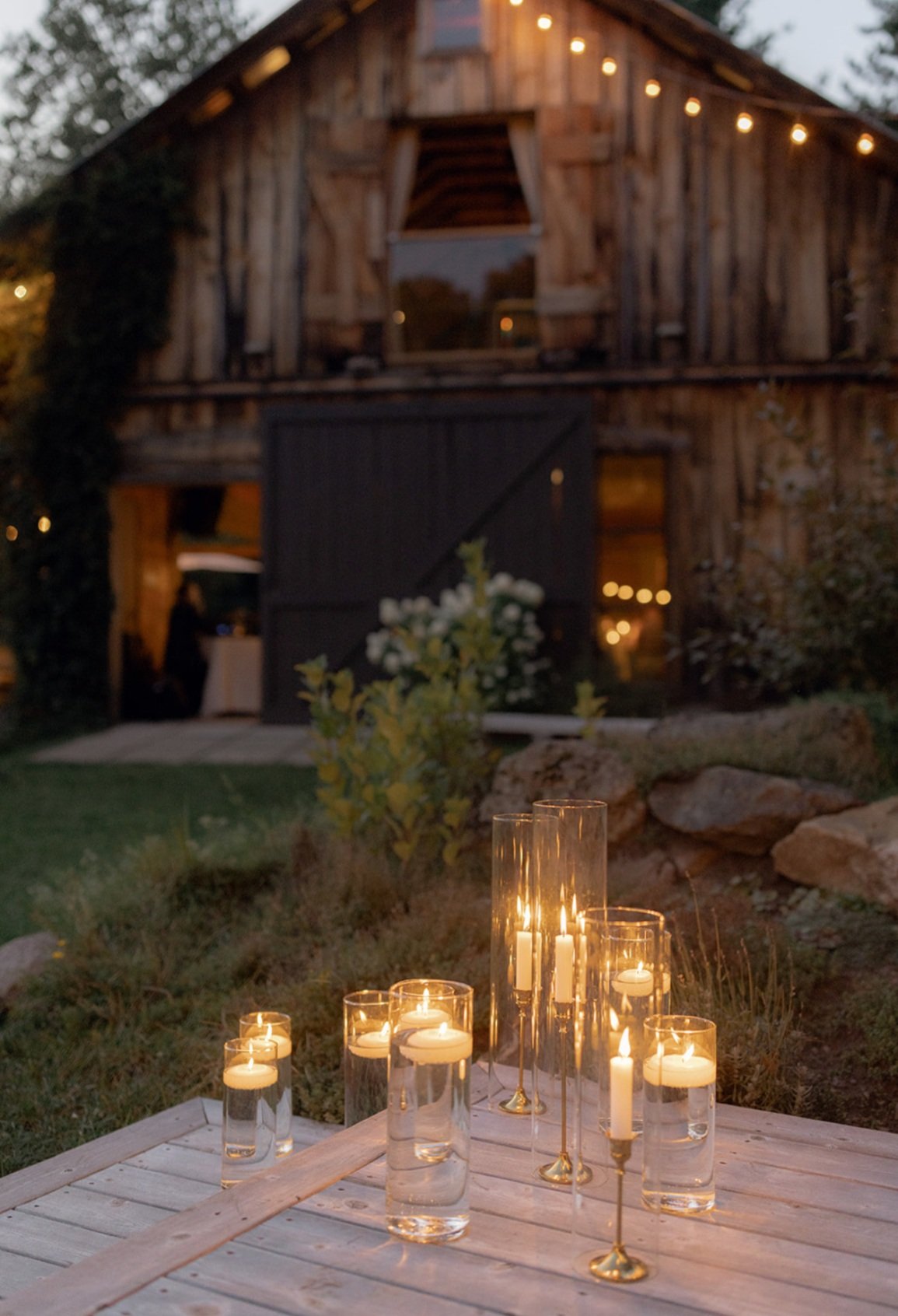 Candles + Lanterns + Fairy Lights
