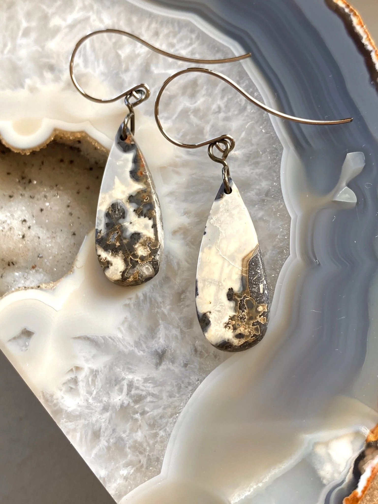 Malingano Jasper Teardrop Earrings 