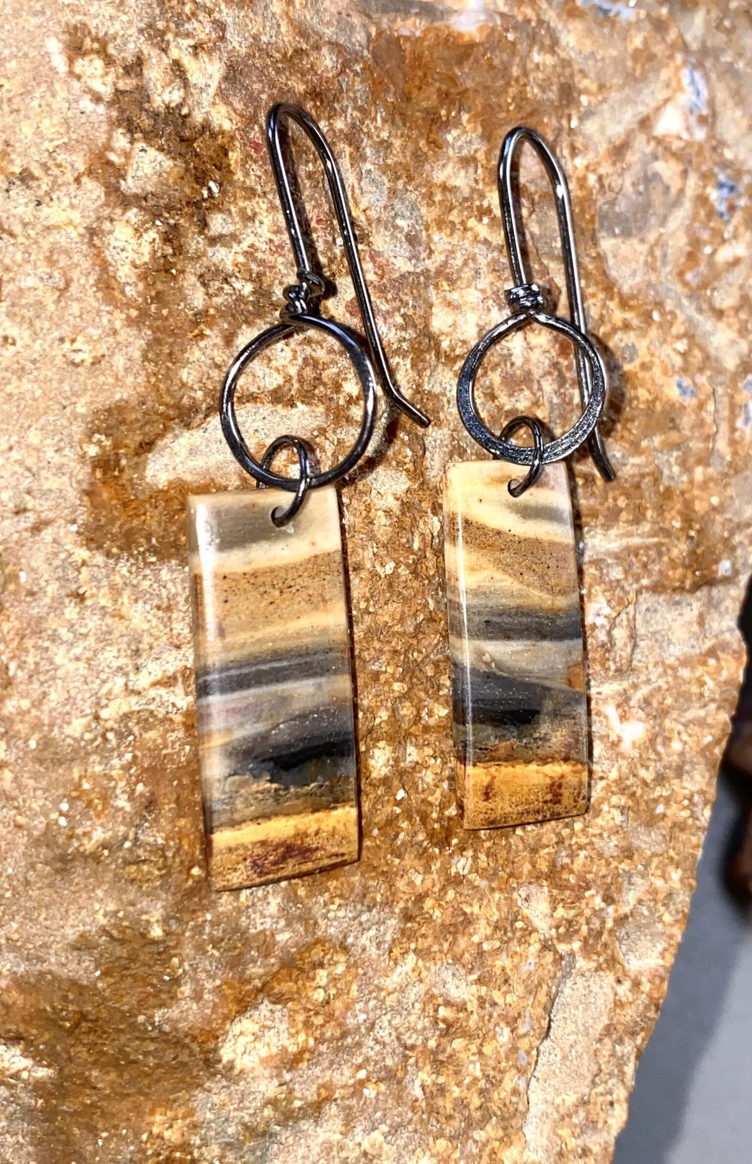 Striped Jasper Earrings