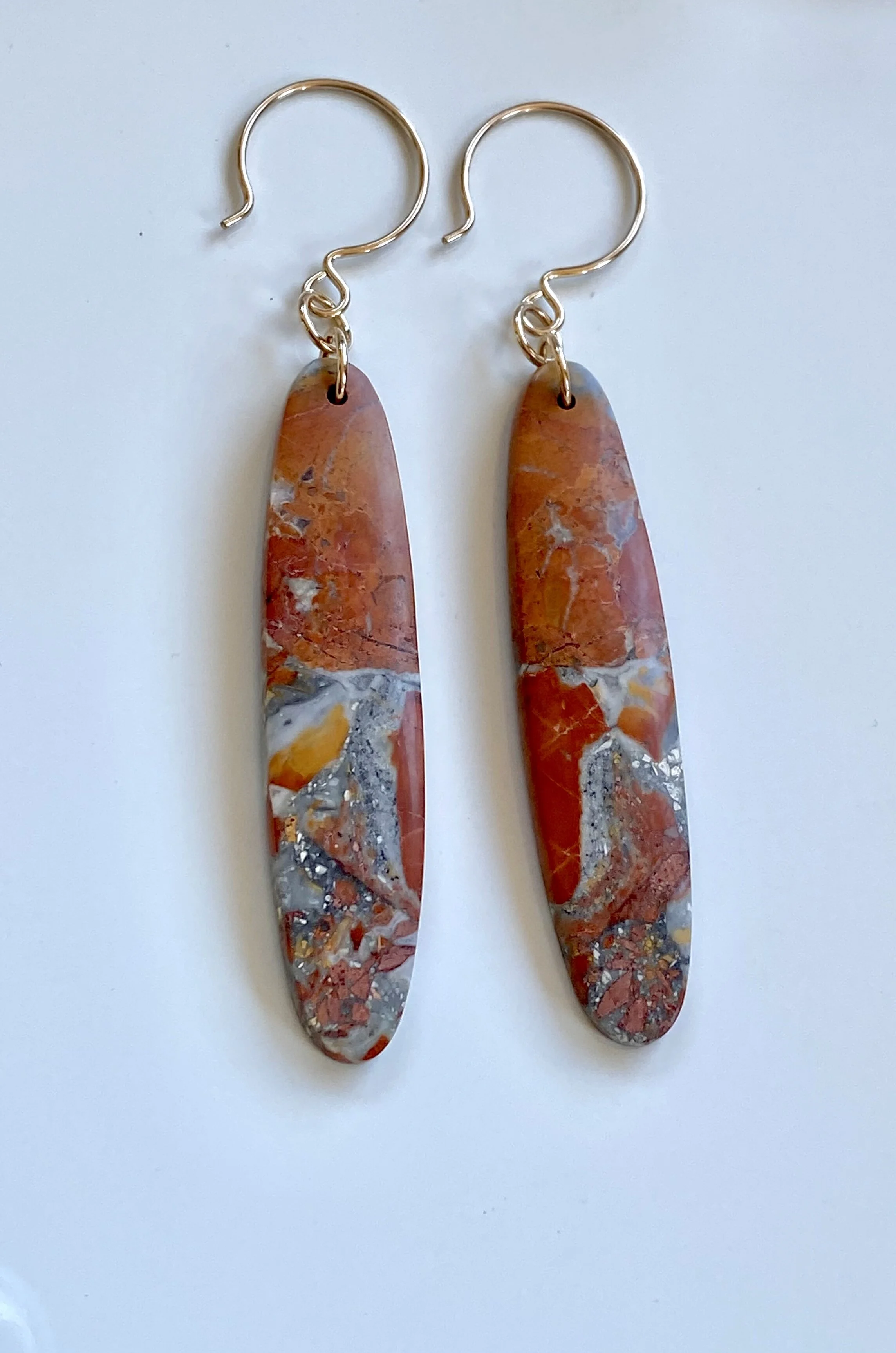 Malingano Jasper Earrings on Gold Filled Wires
