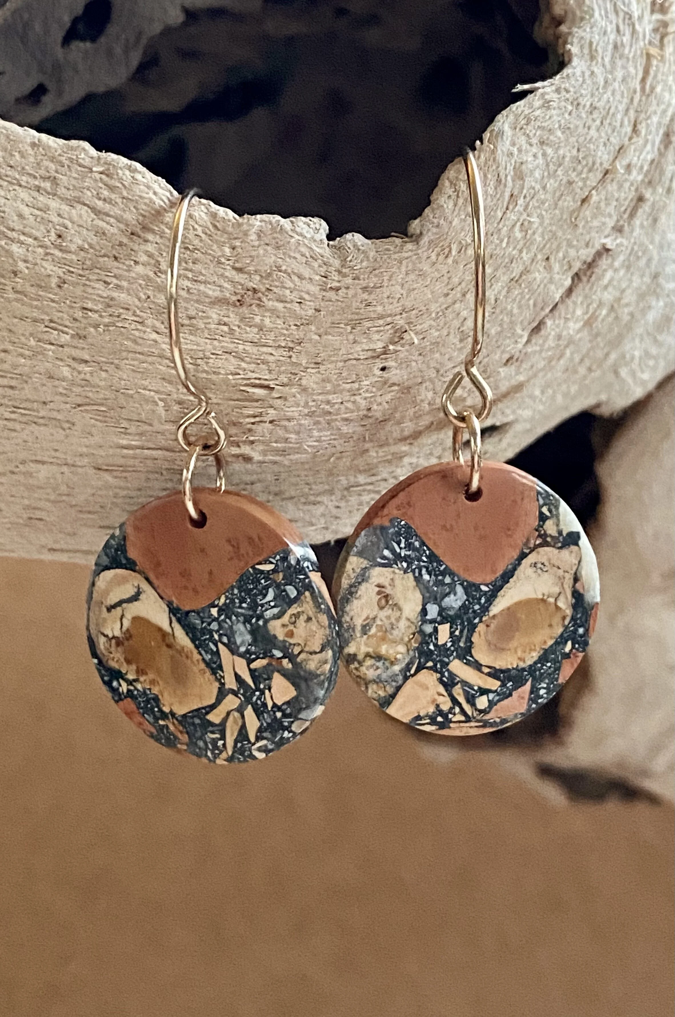 Malingano Jasper Circles on Gold