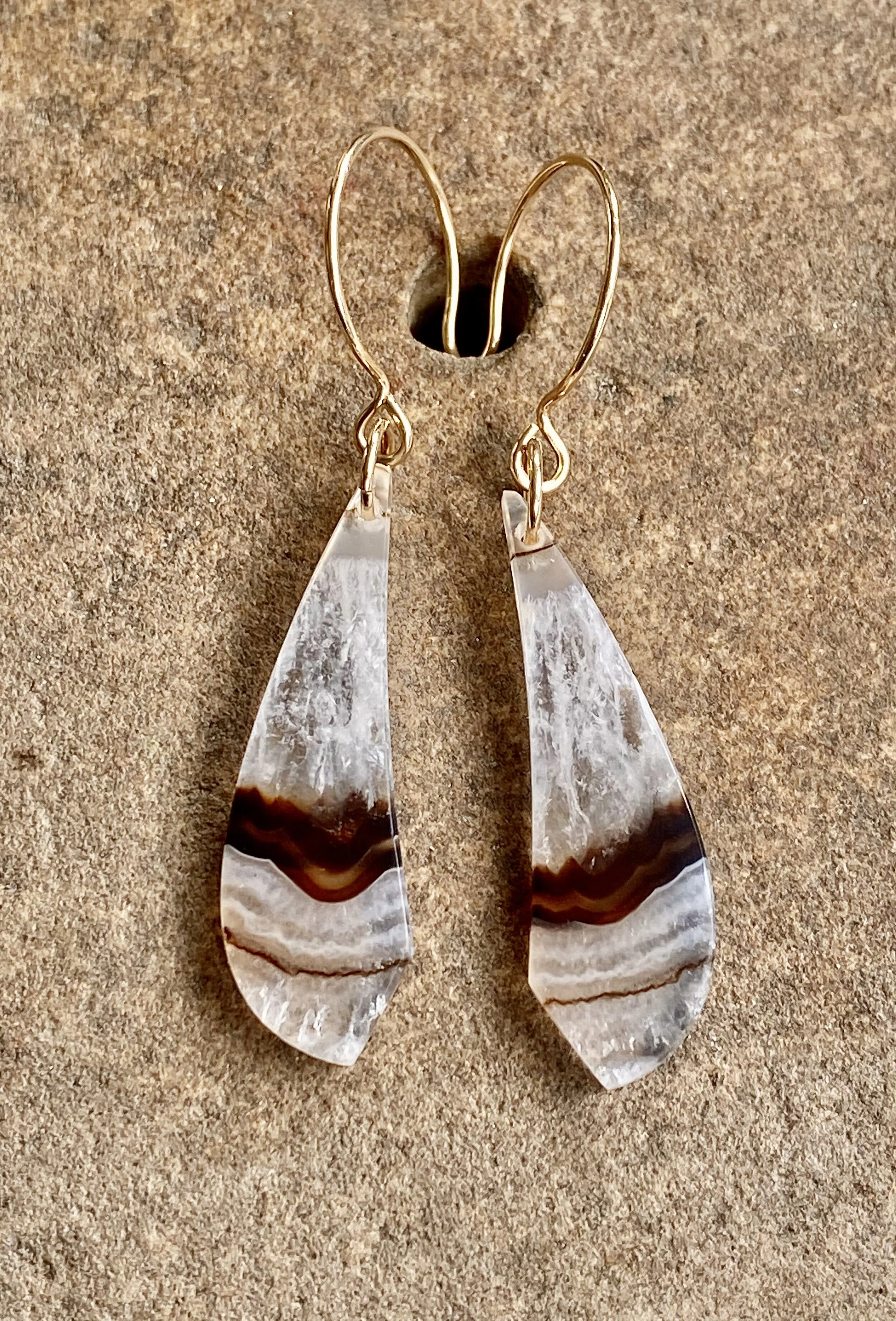 Banded Agate Earrings