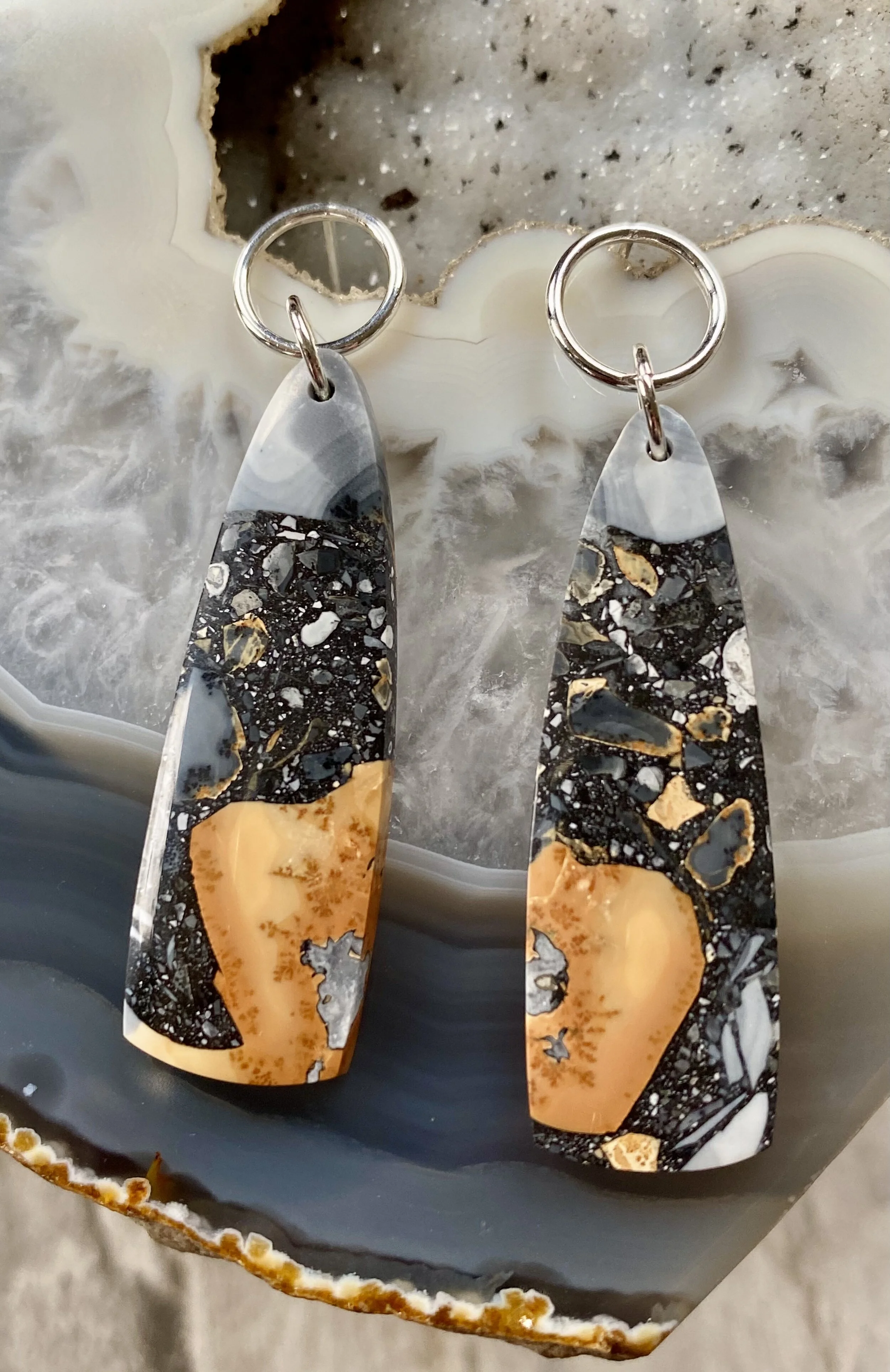 Malingano Jasper Earrings on Sterling Silver Posts