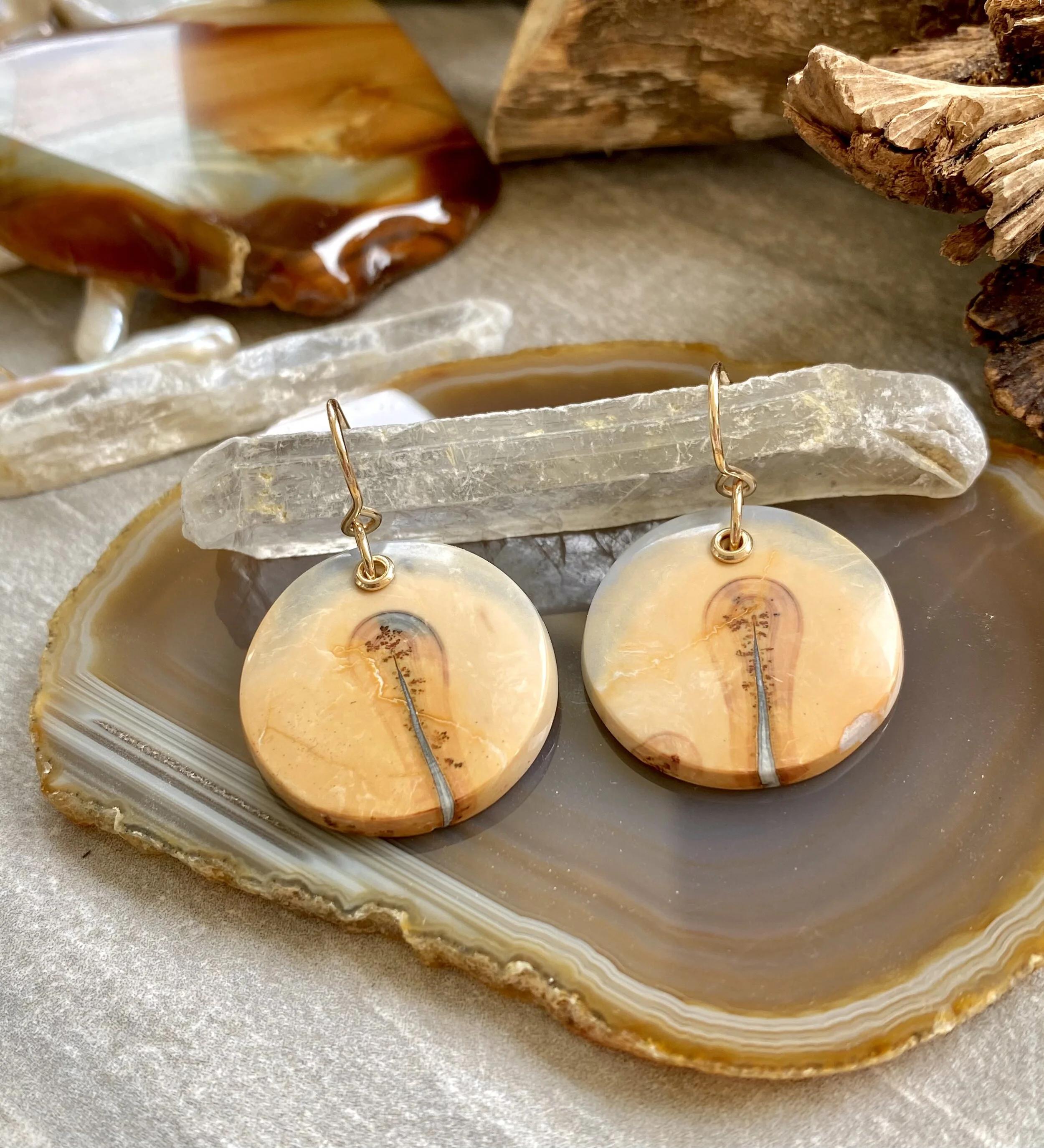 Malingano Jasper Circular Earrings