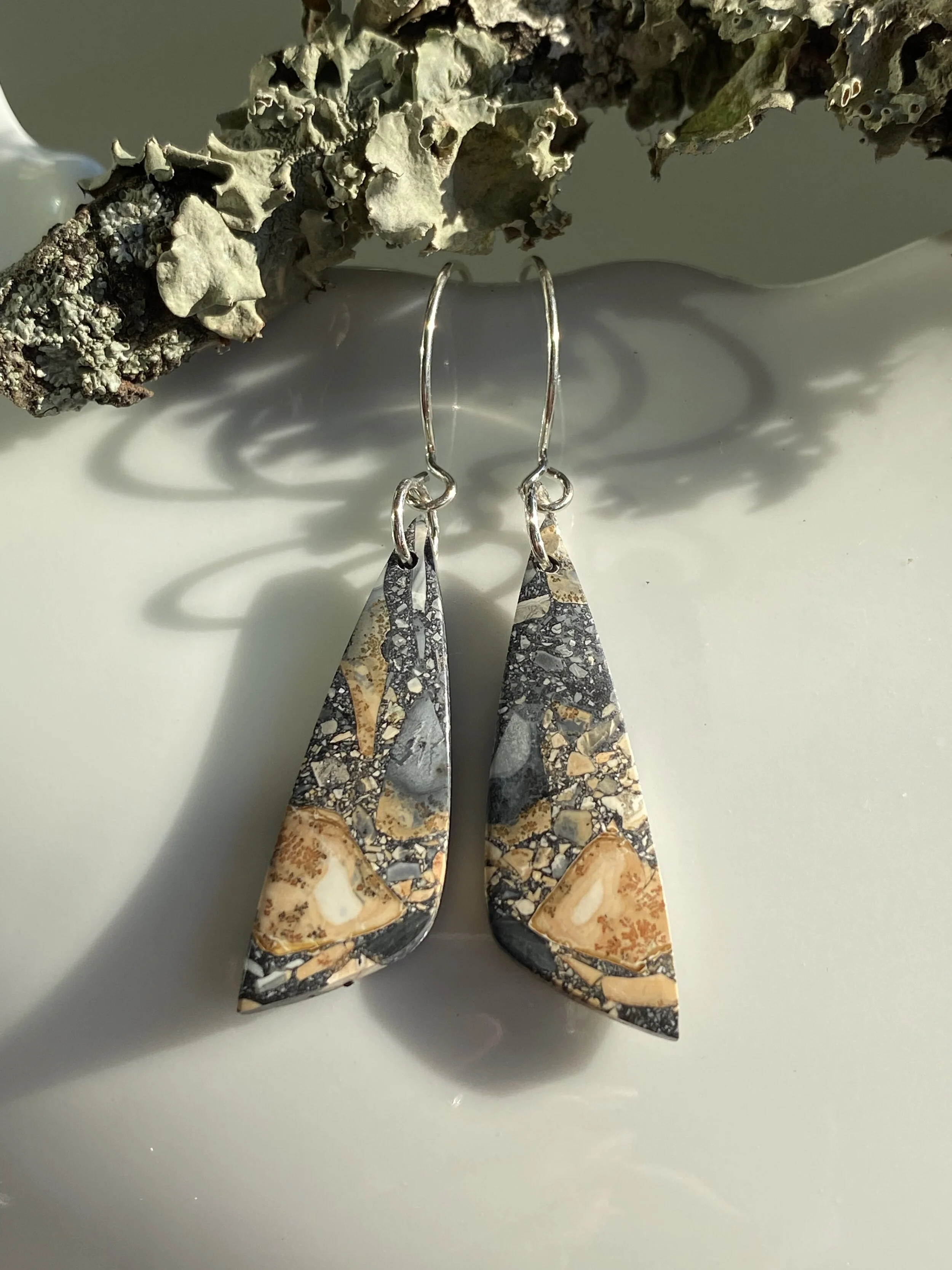 Malingano Jasper Earrings on Sterling
