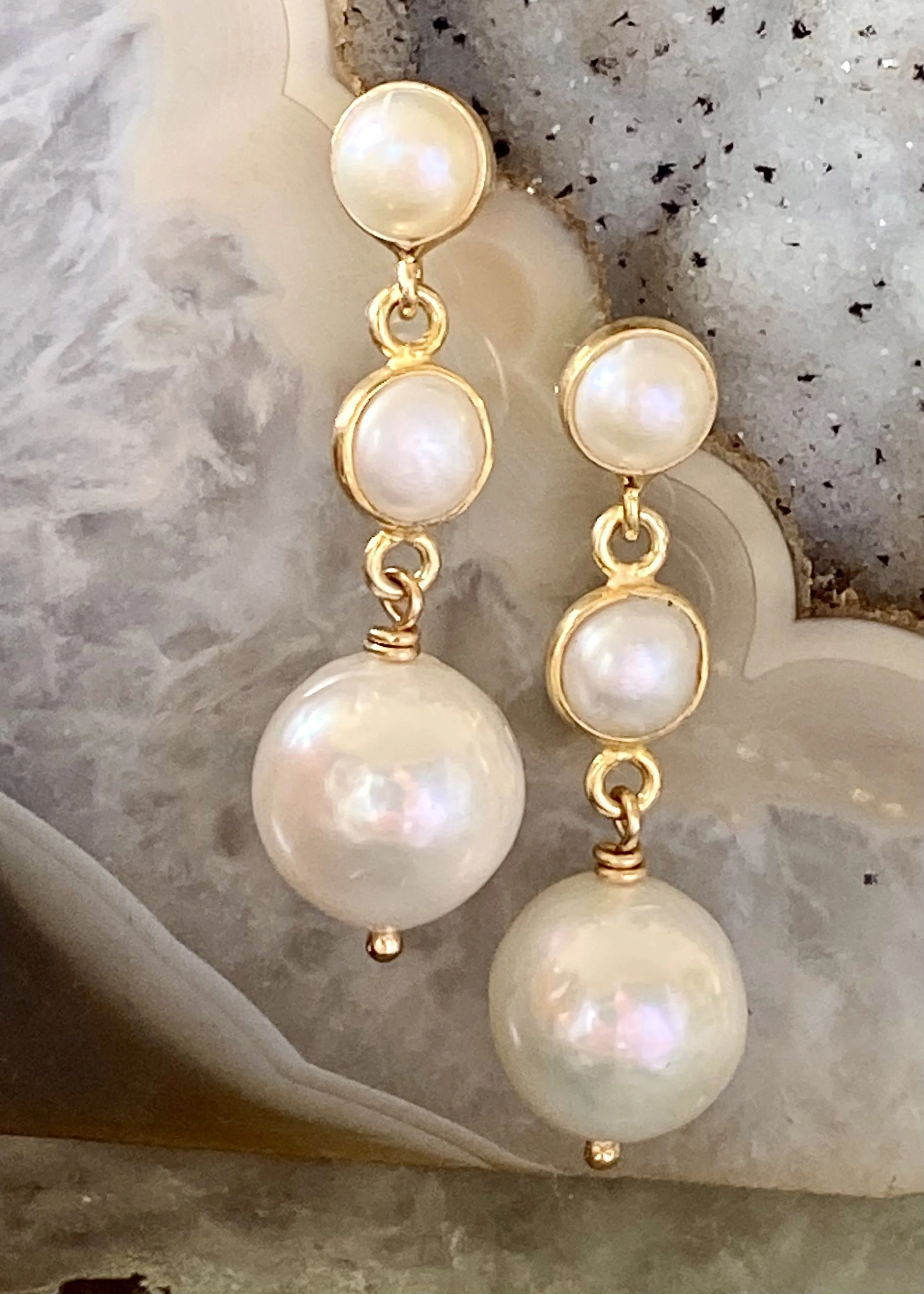 Edison Pearl Post Earrings
