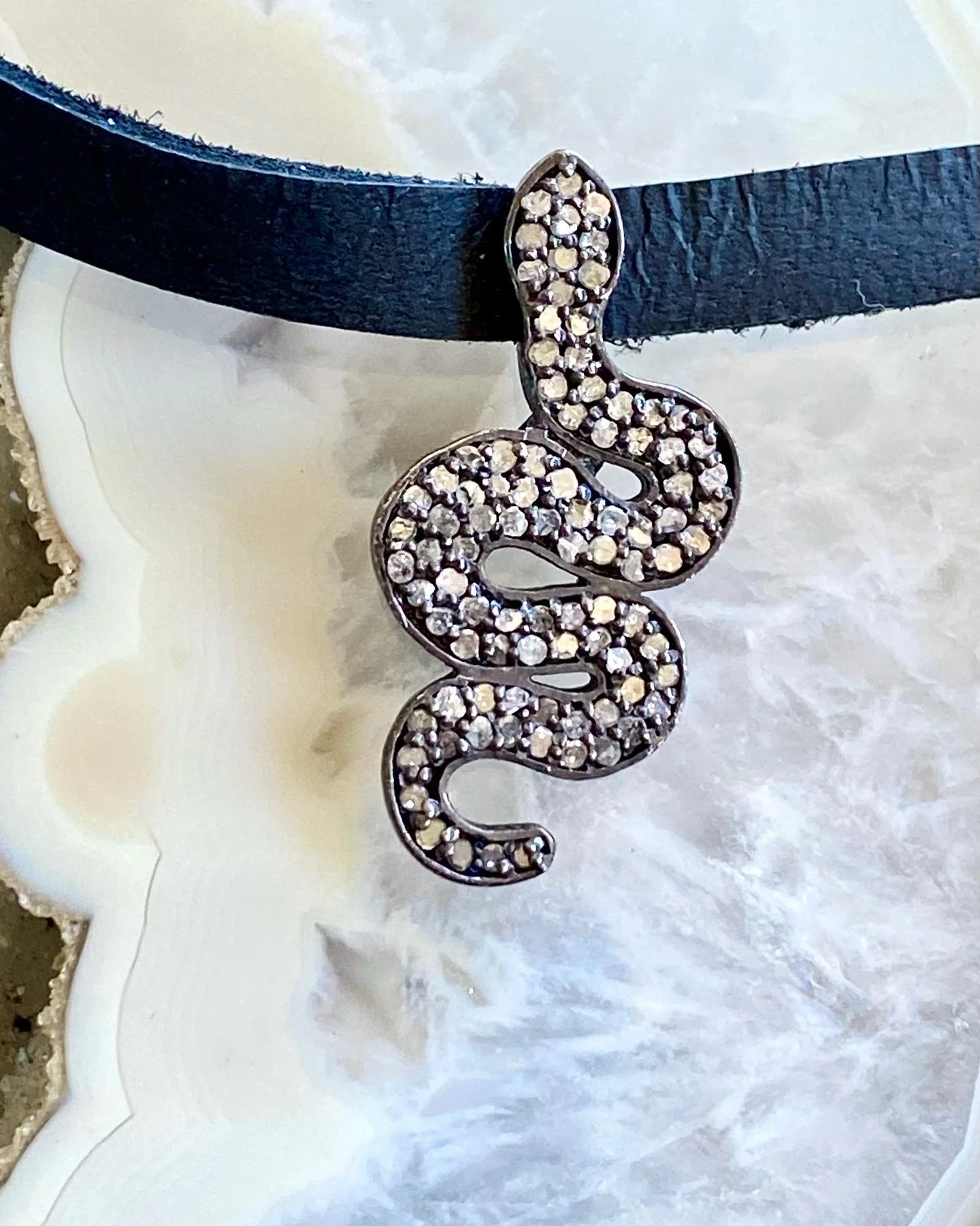 Diamond Snake Necklace