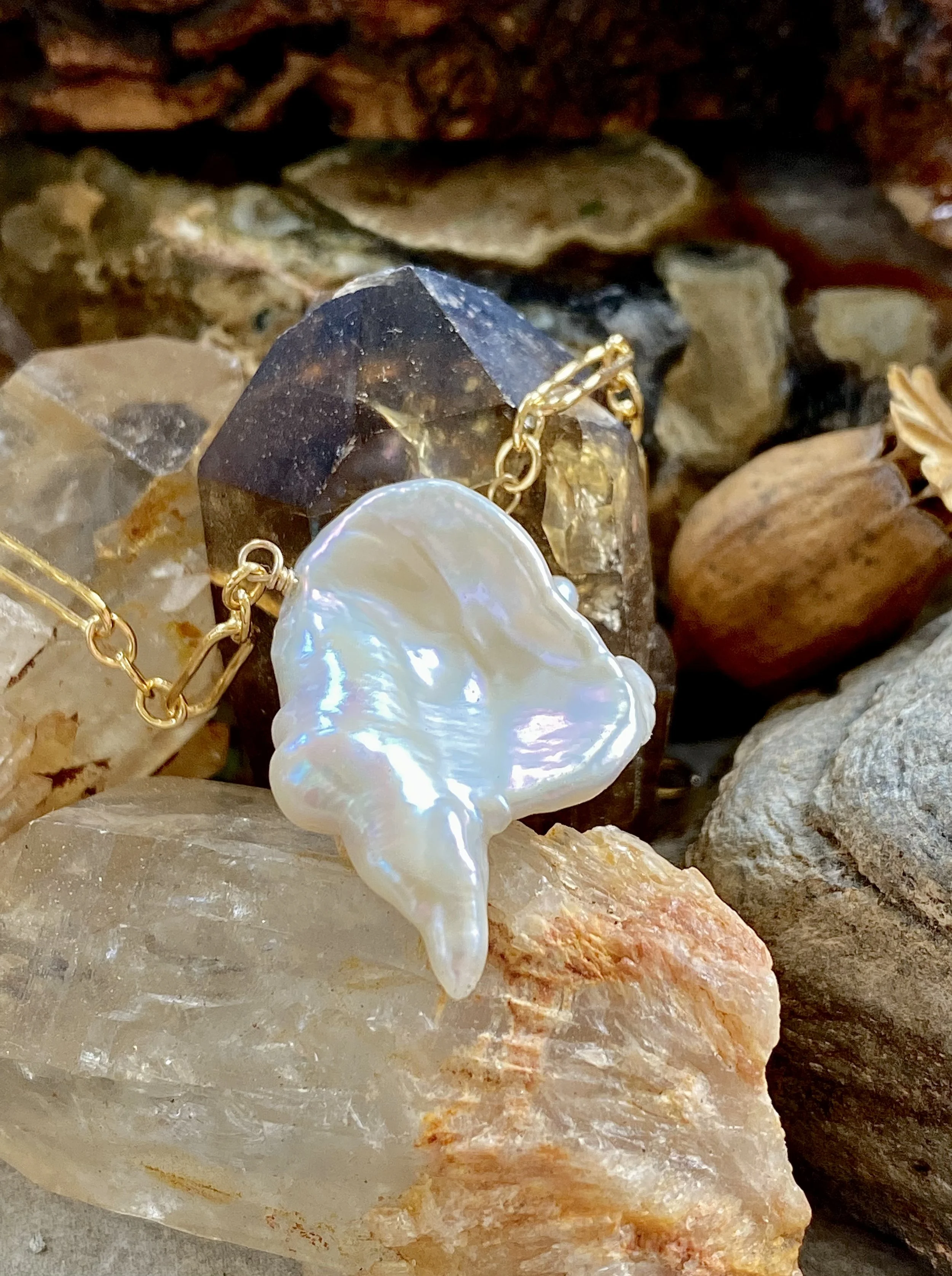 Keshi Pearl Necklace