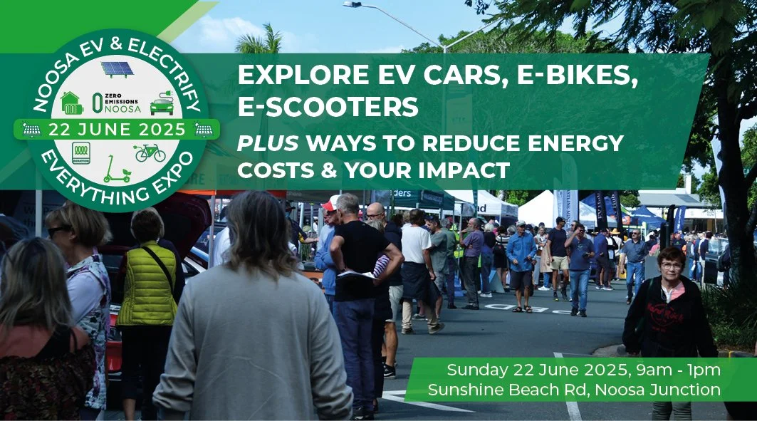 Electrify your vehicle, home or business at  Noosa’s EV &amp; Electrify Everything Expo!