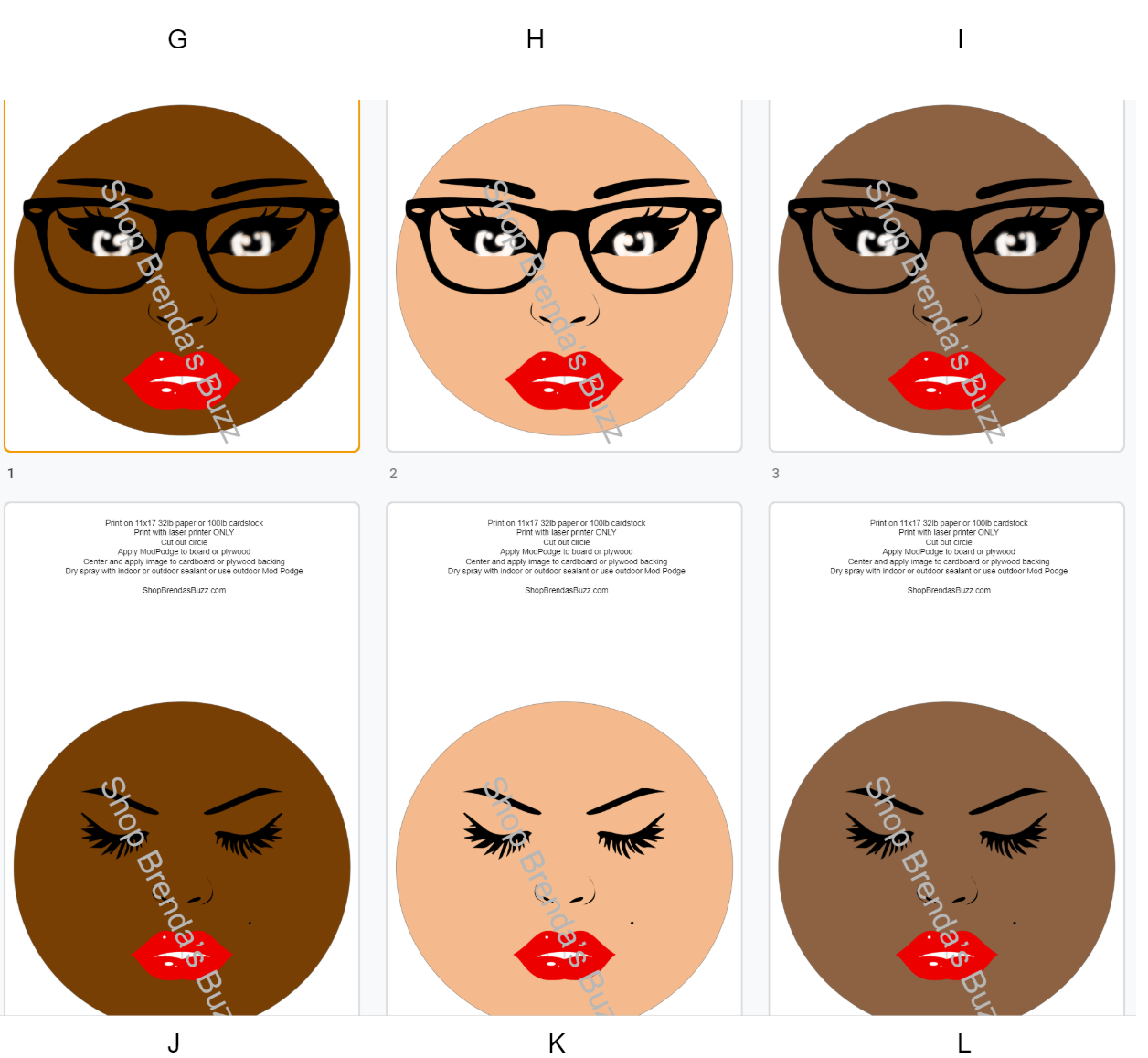 *Digital Download* 31 Face Kit