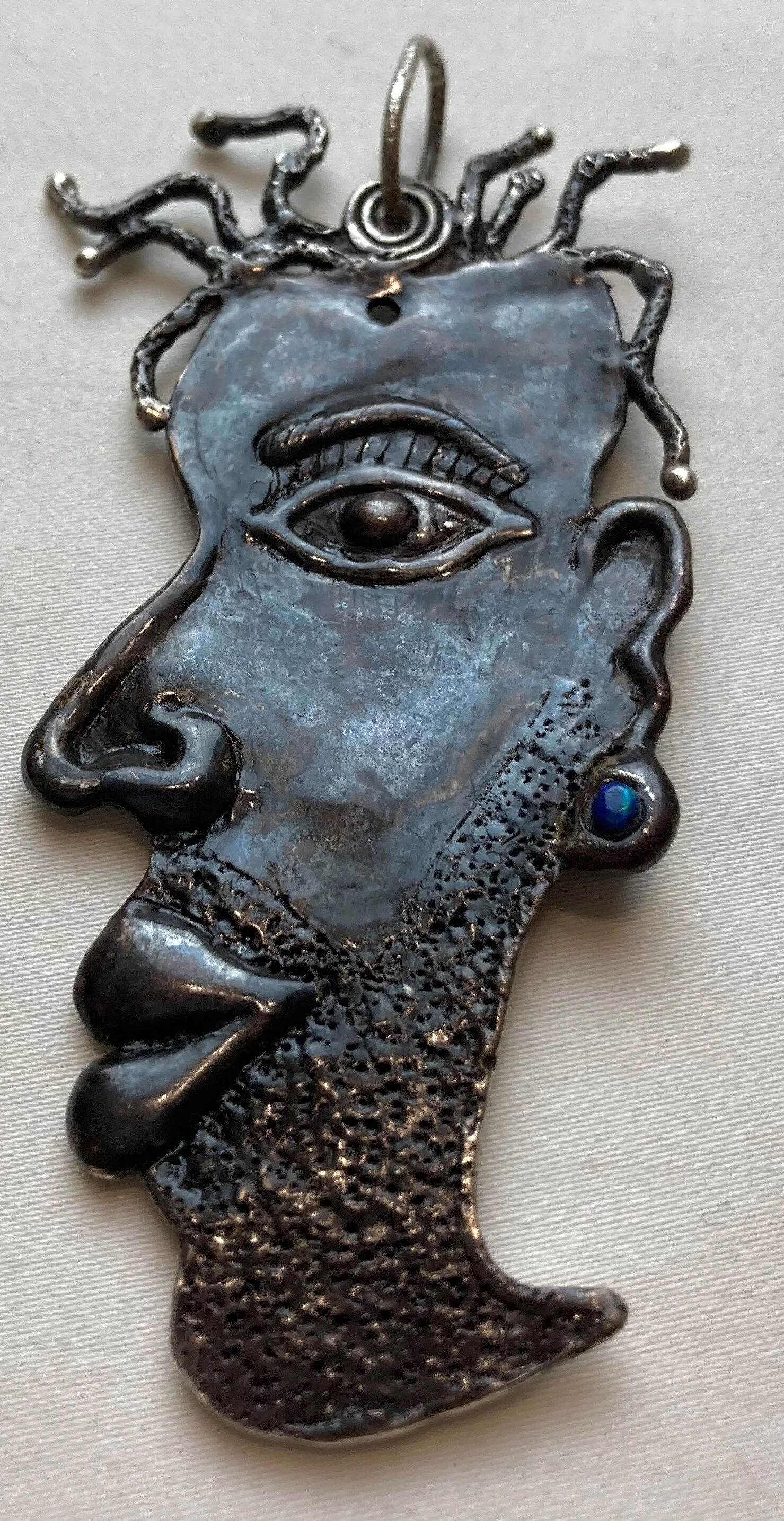 720- Black Face Double sided Pendant-    Number 720-A.JPG