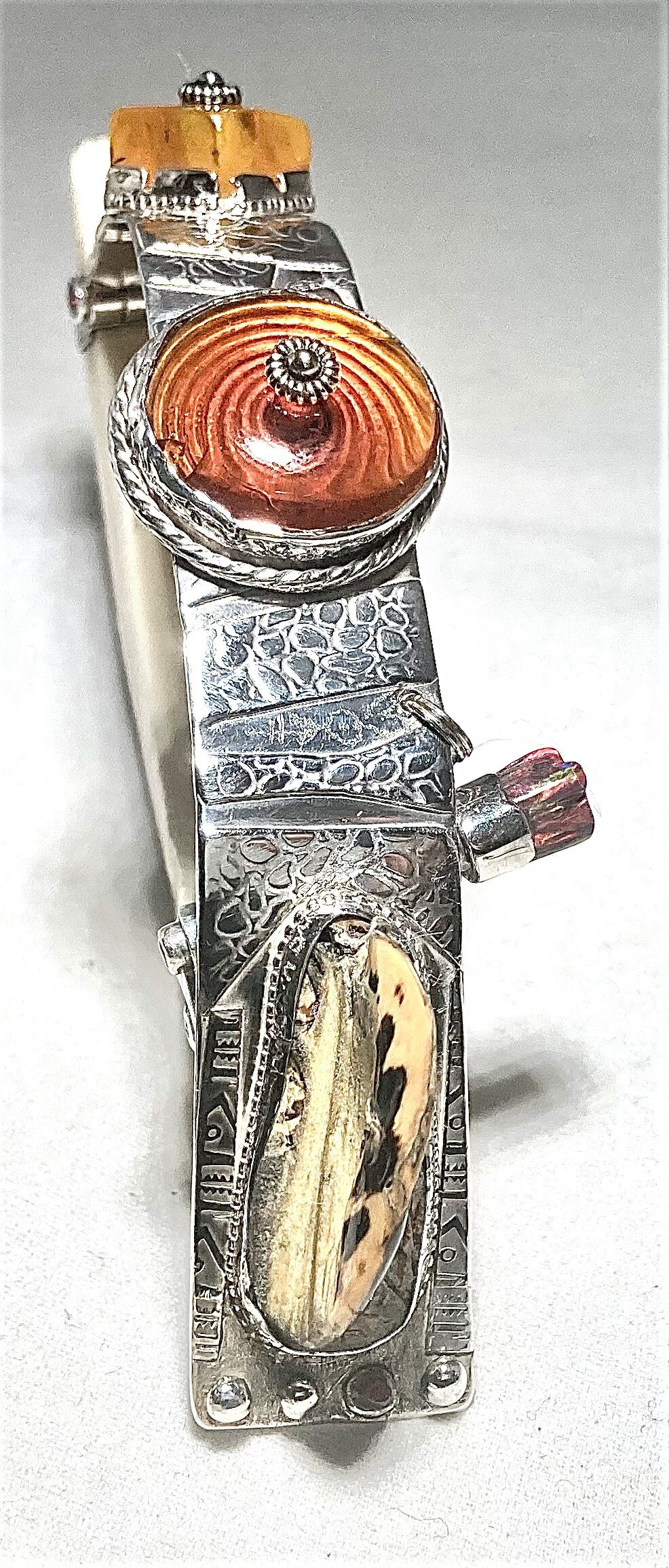 Wild Pig Tusk w Alligator Scale-2.jpg
