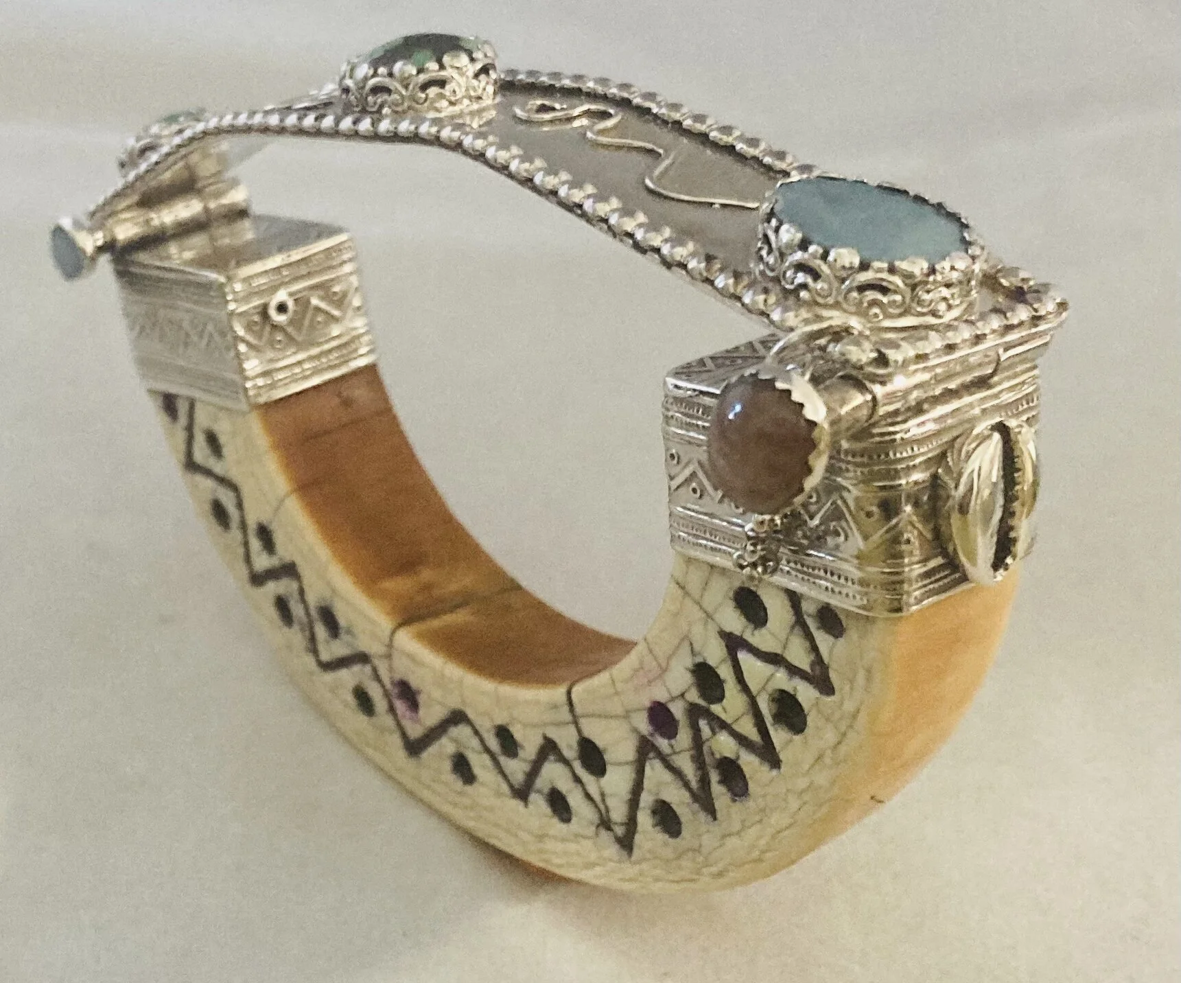 Turquoise SS -Woolly Mammoth Bracelet-3.jpg