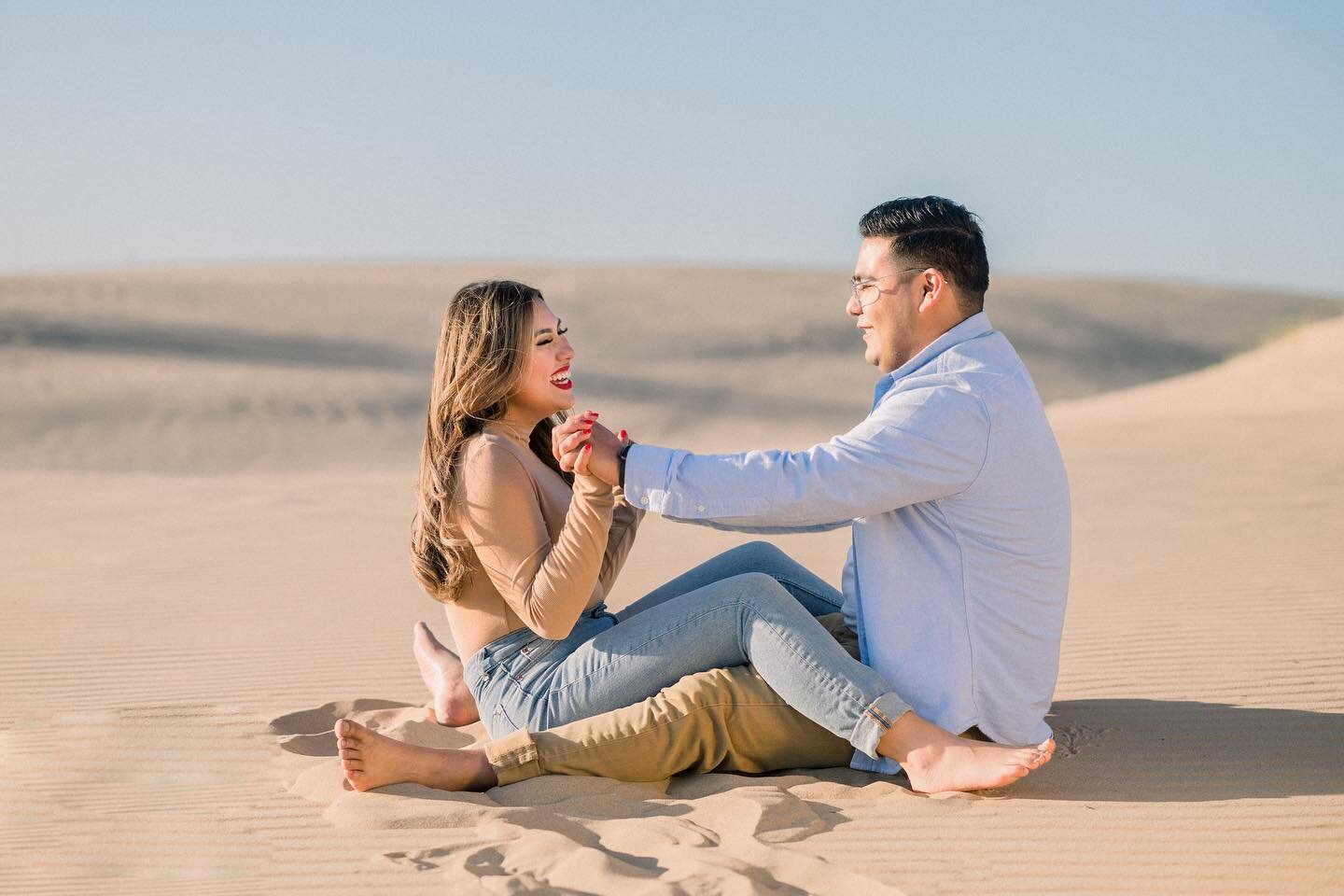 A little slow posting @adylenne_rs_ and @sweetwinepapi13 engagement session! Had soo much fun with these two running around the sand dunes!! It was an adventure to go up and come back down from them😅 Sorry Adi I lead you to the wrong way and made yo