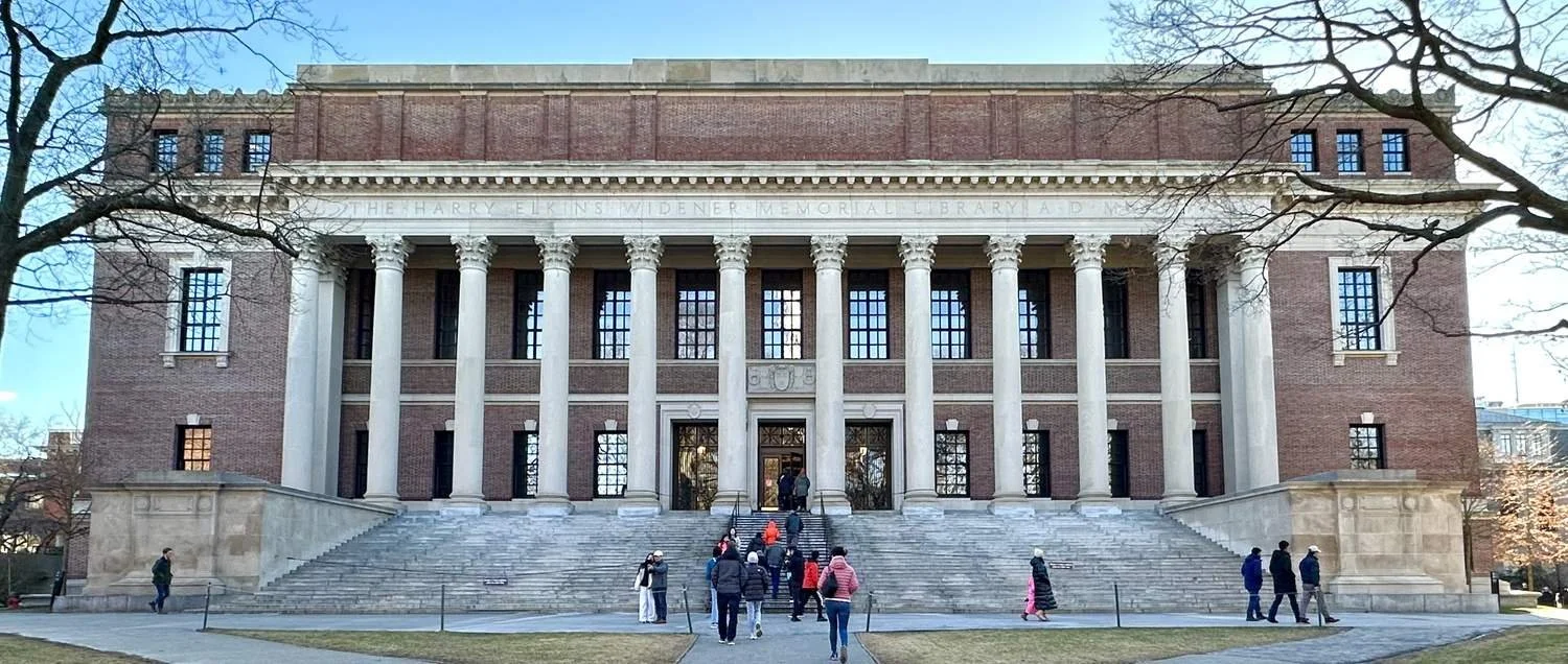 Widener Library anchors Harvard Yard as both a physical and symbolic center of the university, illustrating how architecture becomes a powerful, enduring asset in donor recognition.