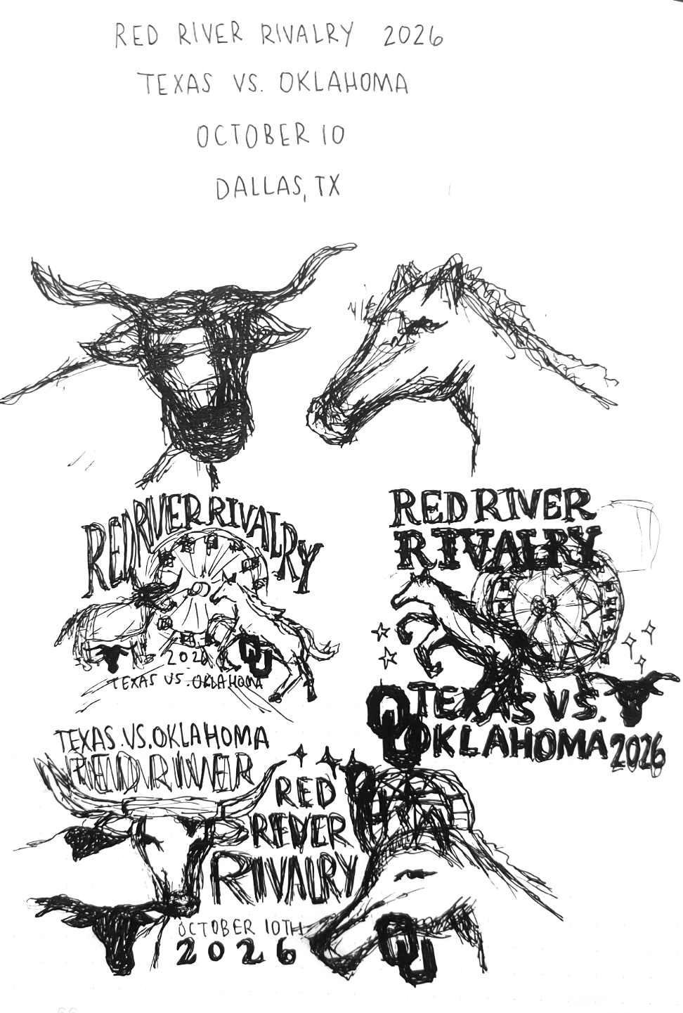  Red River Rivalry: Sketches 