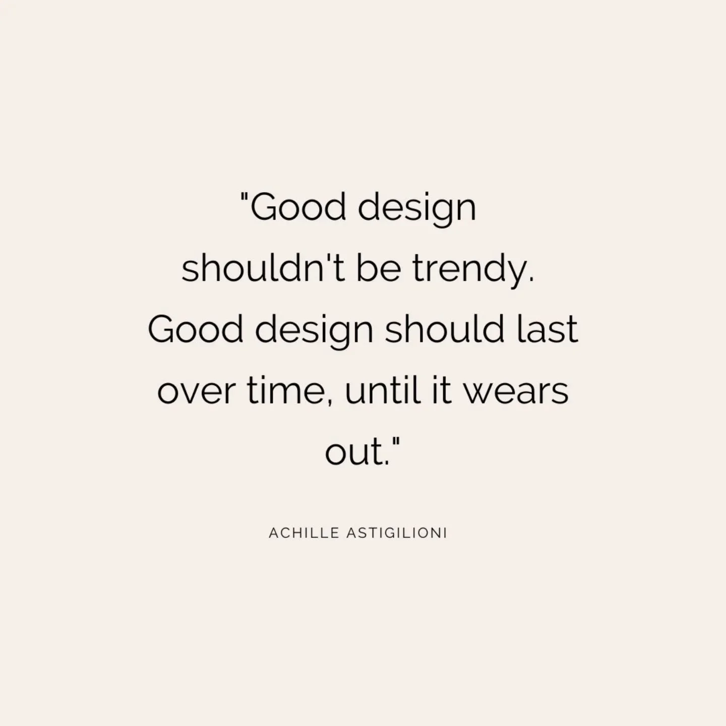 Buying pieces that will last is always an investment, but they are better for the environment and will save you money in the long term as you don't need to replace them every 2-5 years. ⁠
⁠
Consider longevity rather than trends when it comes to your 