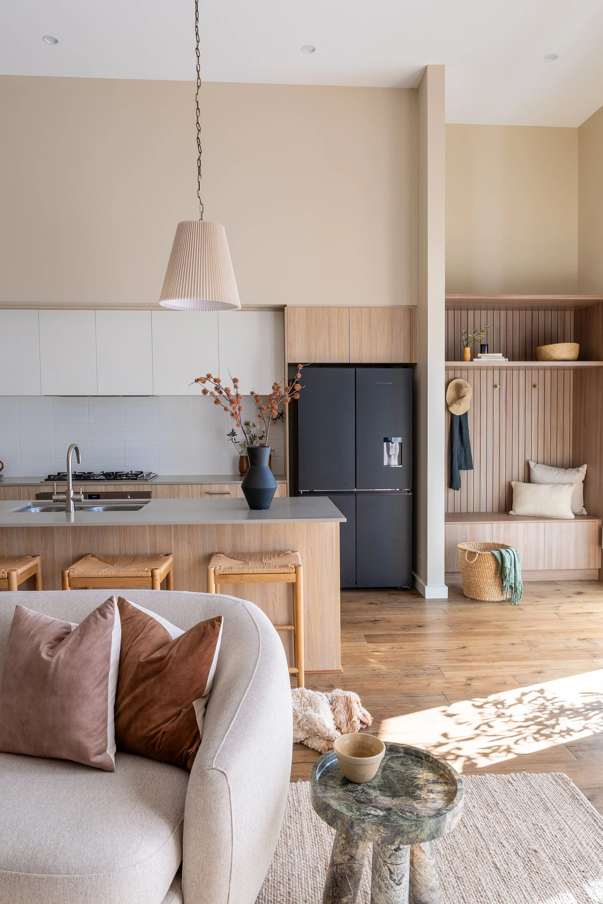A Warm Japandi-Inspired Townhouse Transformation in Mount Barker
