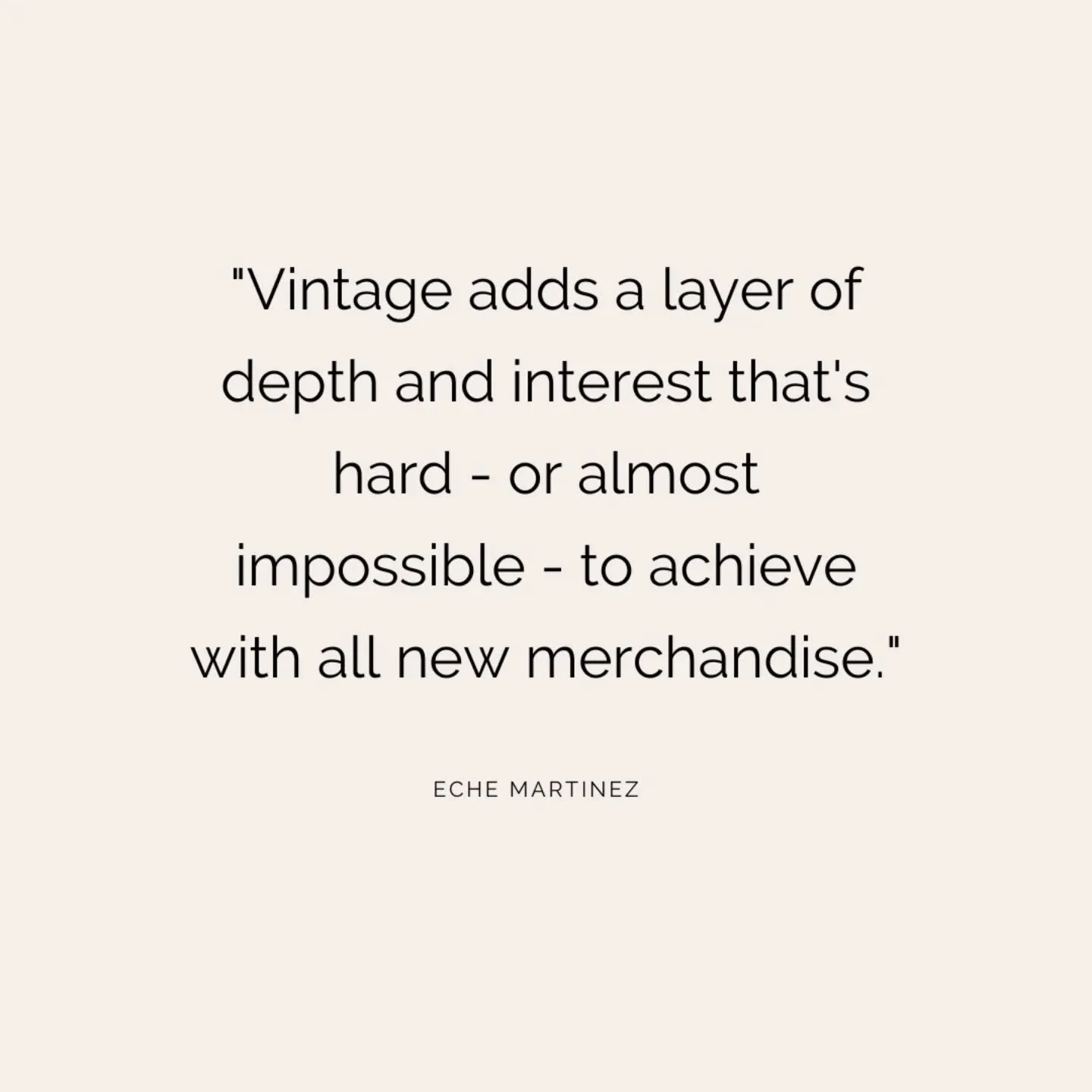 I couldn't agree more!! ⁠
⁠
This is one of my number one tips if you have a new home and want it to feel like it has character. ⁠
⁠
Add vintage pieces and you'll be amazed at how different your new home feels. ⁠
⁠