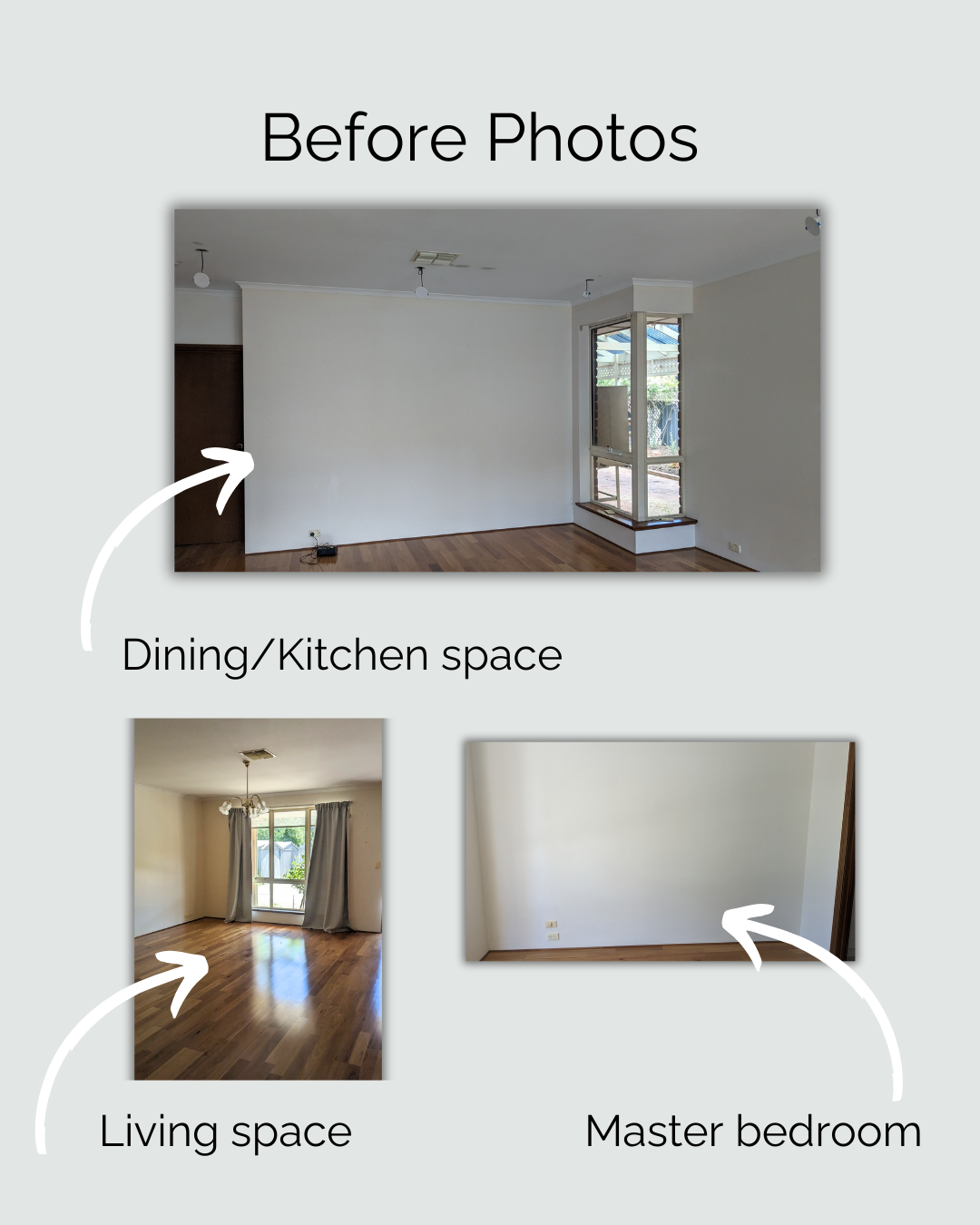 before photos Goodwood Airbnb