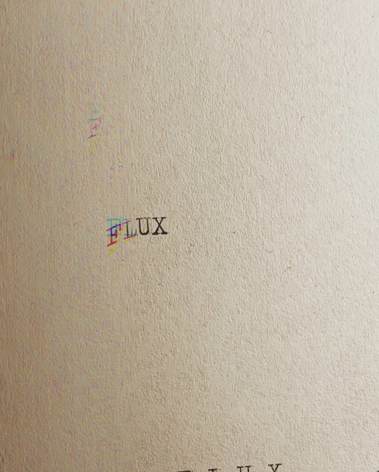 type on paper + glitch