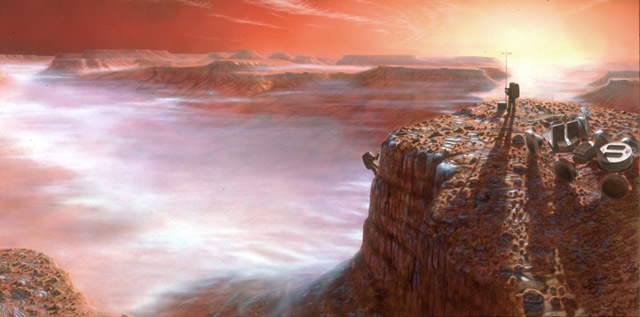 First Light - Artist Pat Rawlings - Copyright NASA
