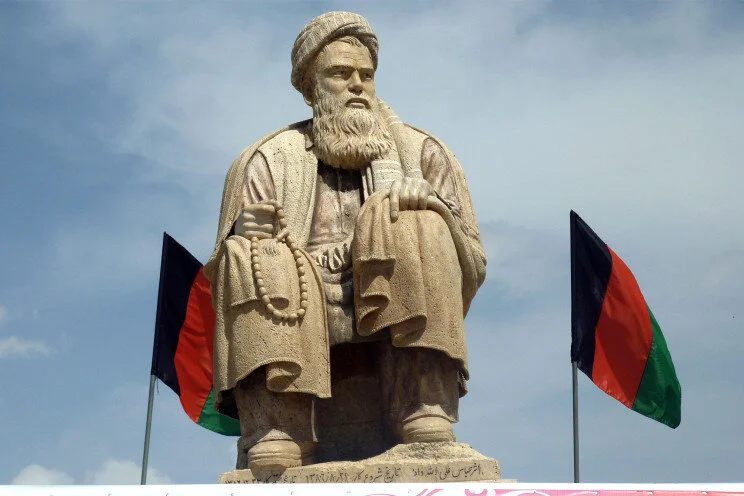Taliban fell statue of historic figure; irony completely lost on these ANTIFA bozos